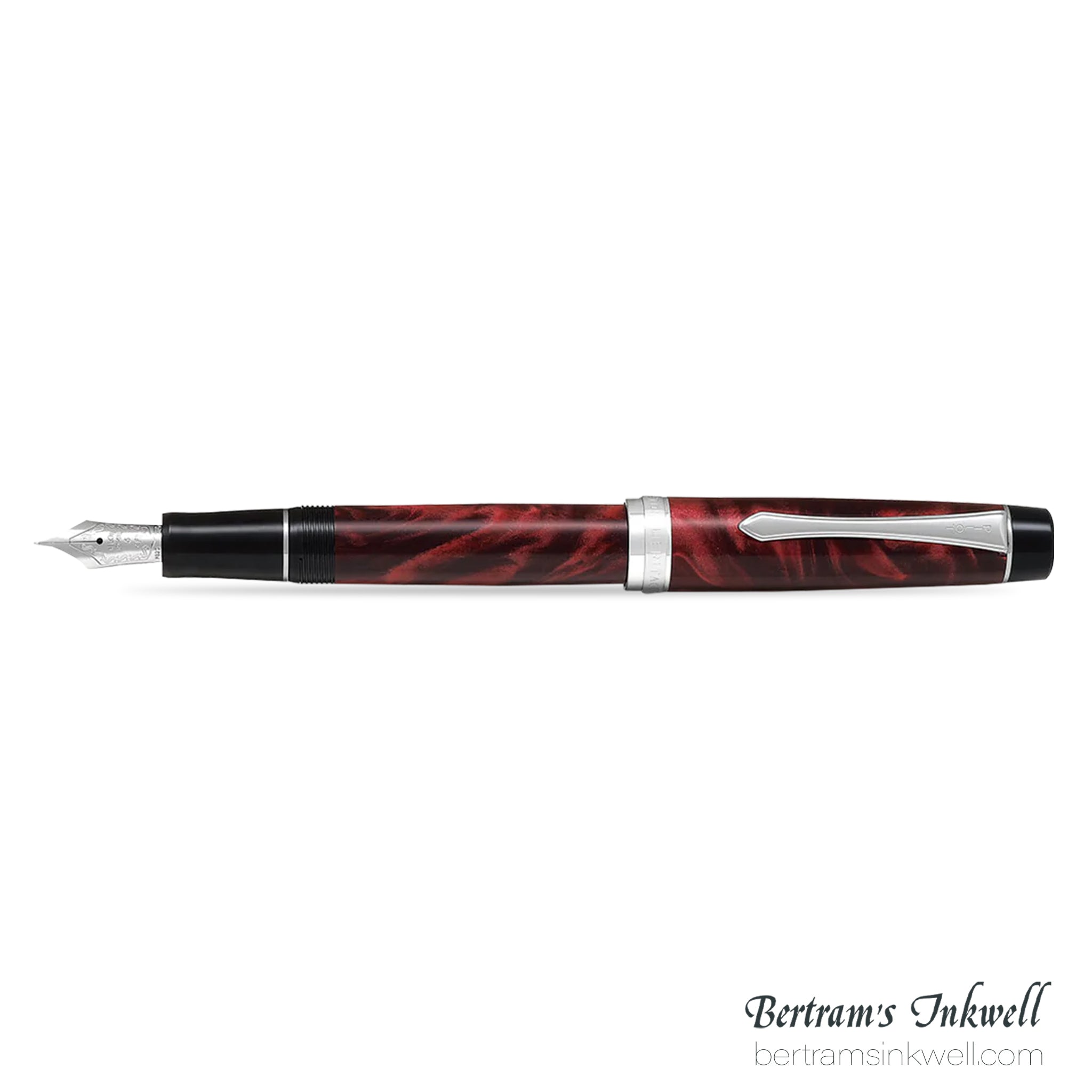 PILOT CUSTOM HERITAGE SE MARBLE-RED 万年筆 Pilot Custom Heritage SE Marble Red with Silver Trim Fountain Pen