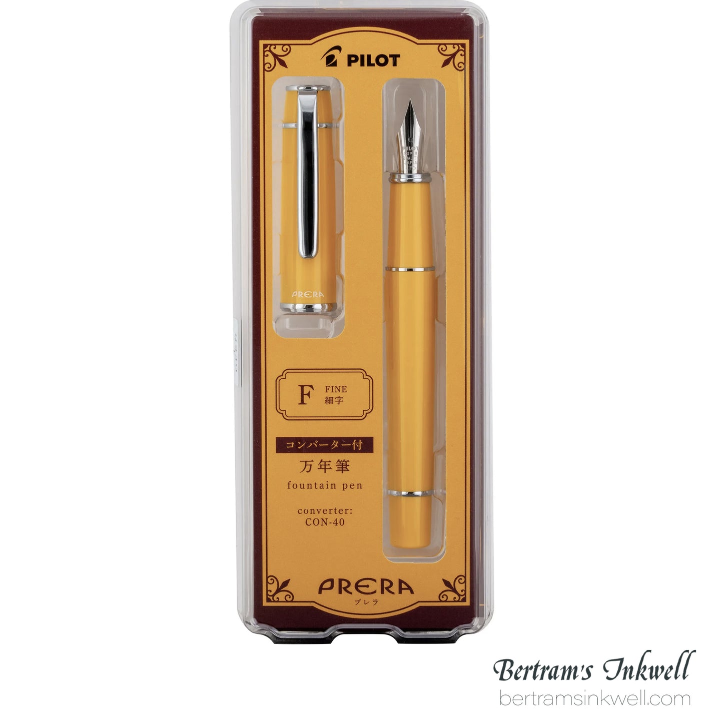 Pilot Prera Honey Yellow Fountain Pen