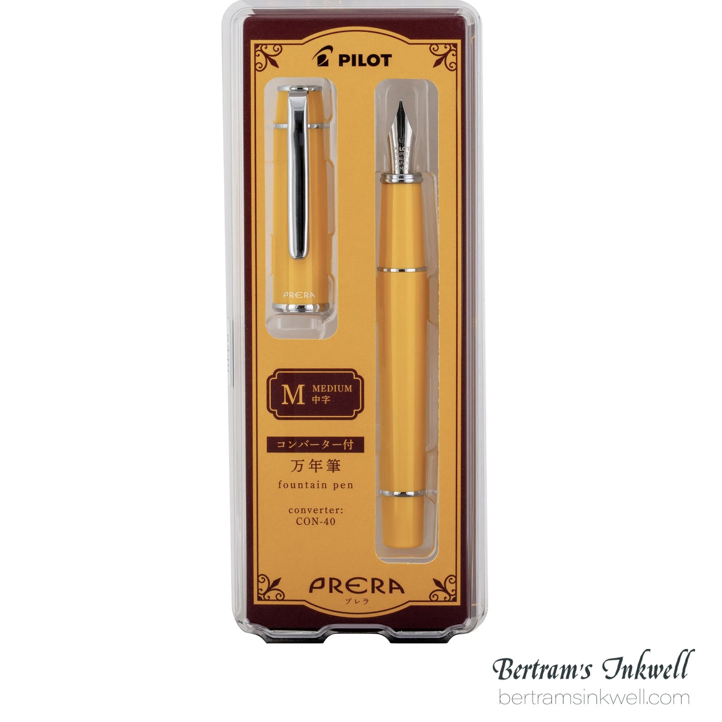 Pilot Prera Honey Yellow Fountain Pen