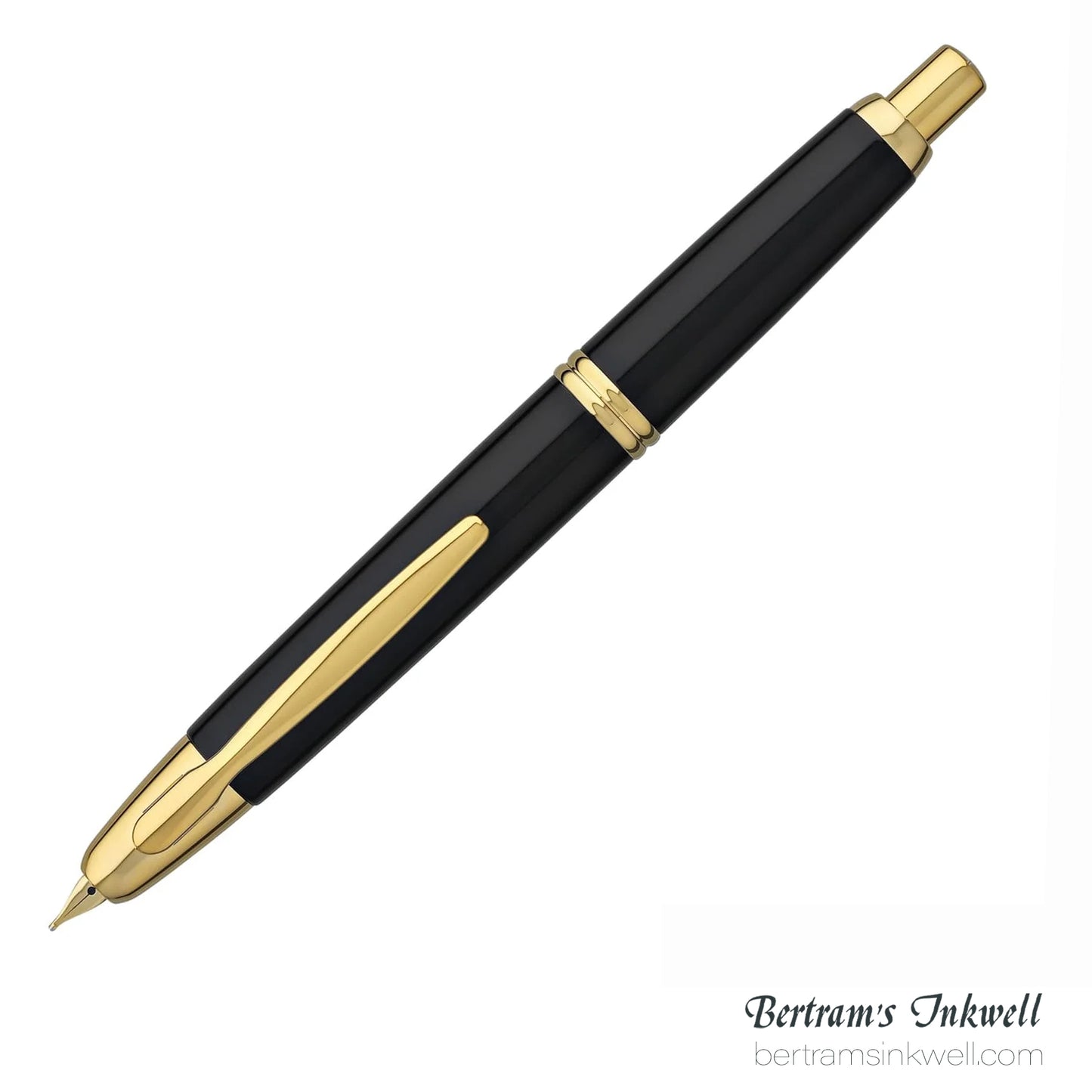 Pilot Vanishing Point Black and Gold Accents Fountain Pen