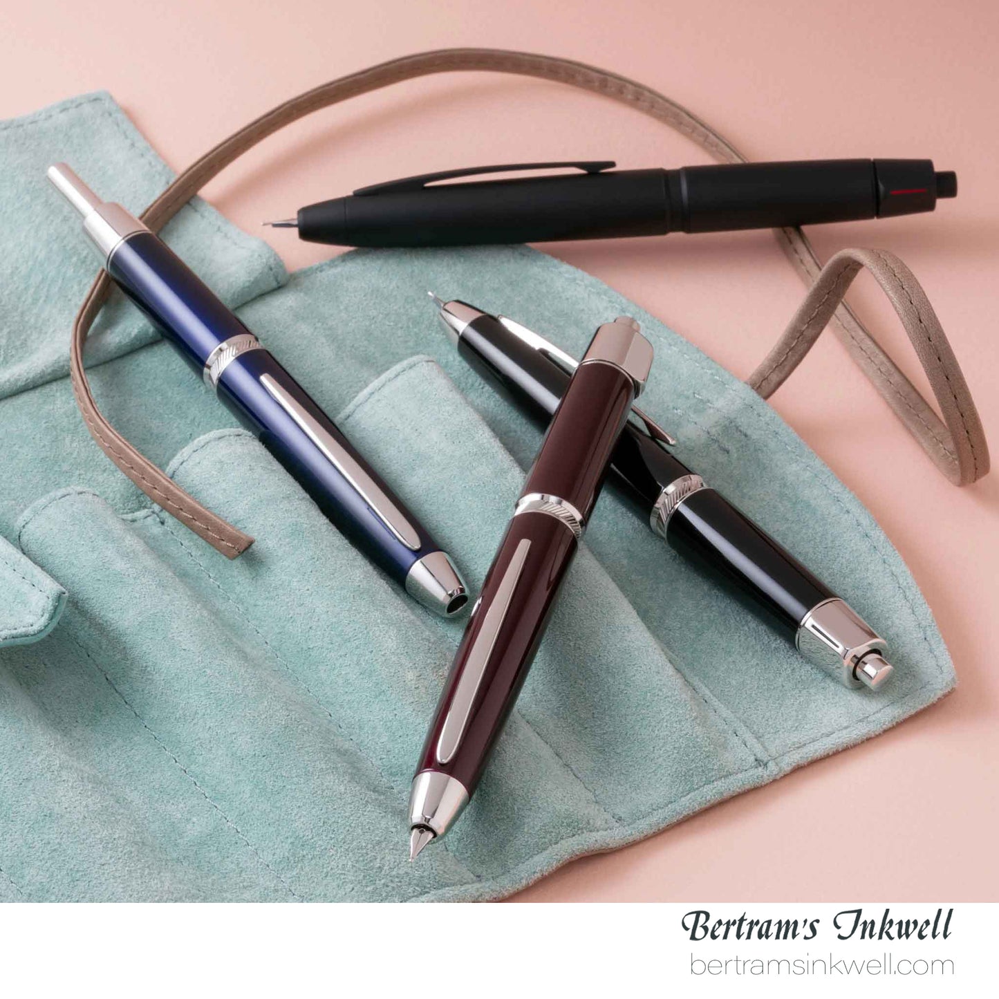 Pilot Vanishing Point LS Blue with Rhodium Silver Trim Fountain Pen