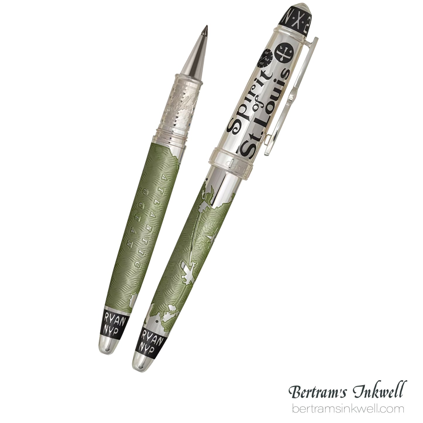 David Oscarson Spirit of St. Louis Rollerball - Charles Lindbergh Sea Green