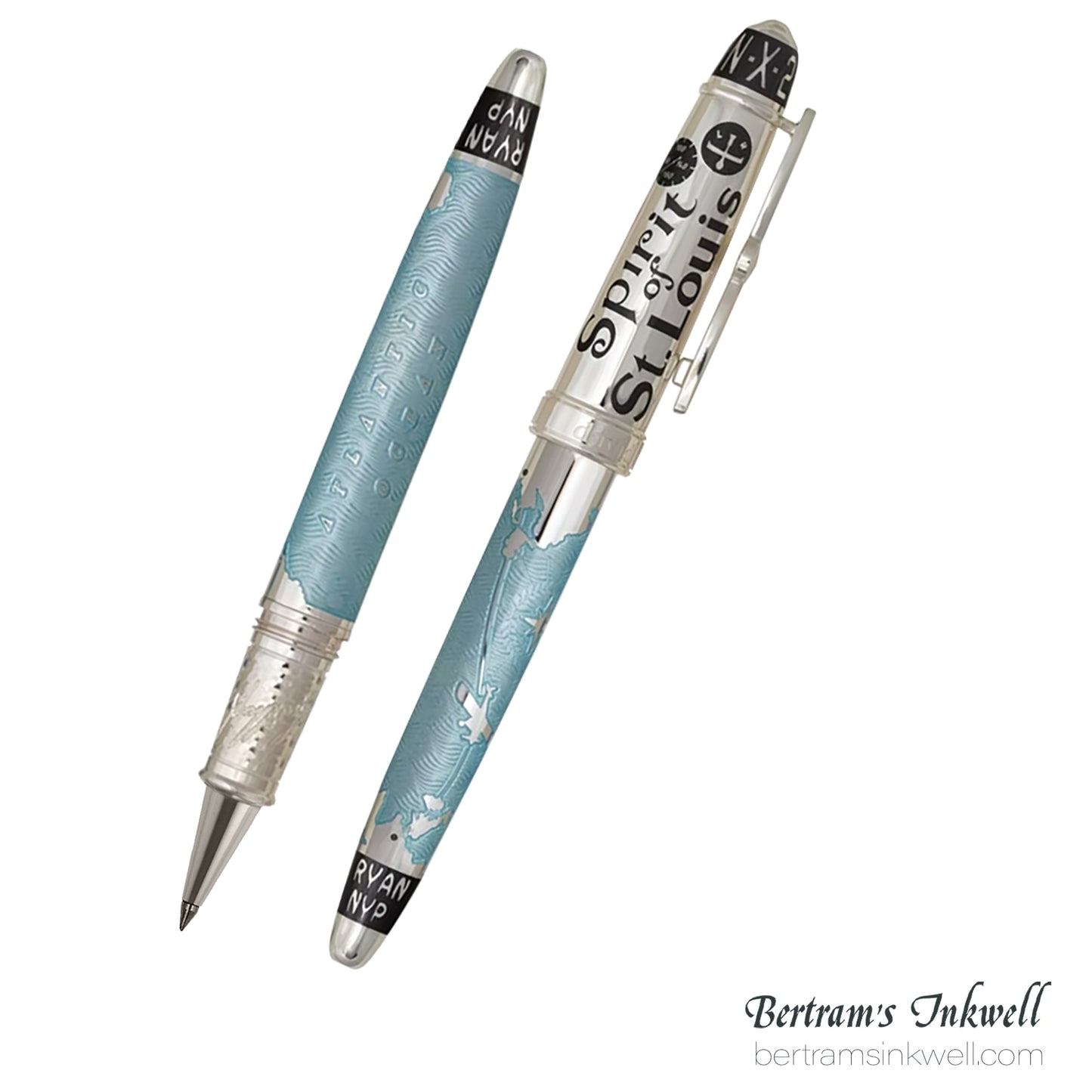 David Oscarson Spirit of St. Louis Rollerball - Charles Lindbergh Sky Blue