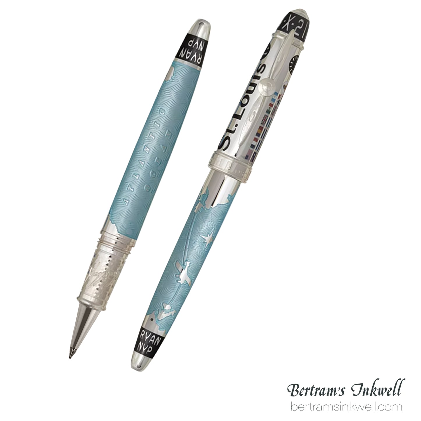 David Oscarson Spirit of St. Louis Rollerball - Charles Lindbergh Sky Blue