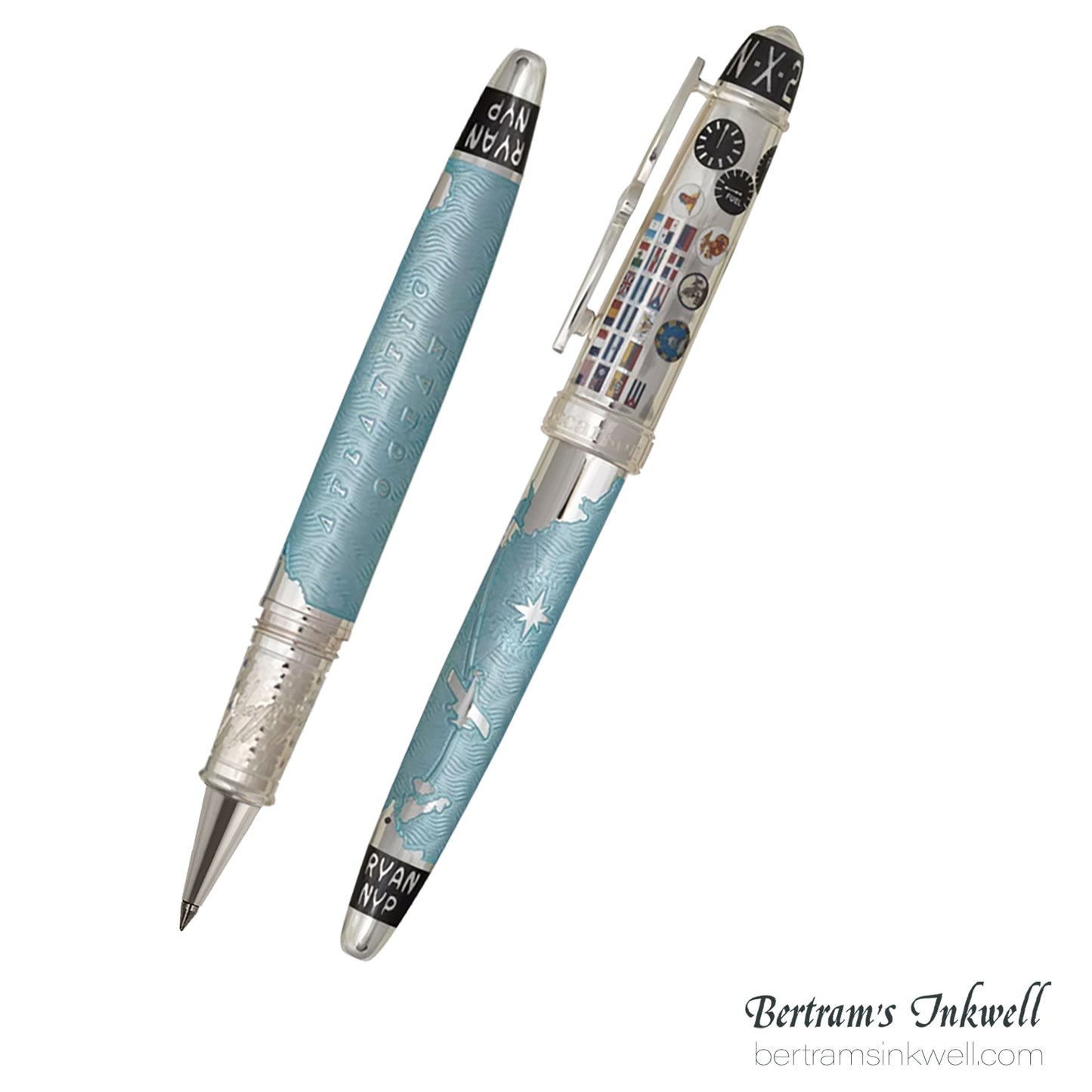 David Oscarson Spirit of St. Louis Rollerball - Charles Lindbergh Sky Blue