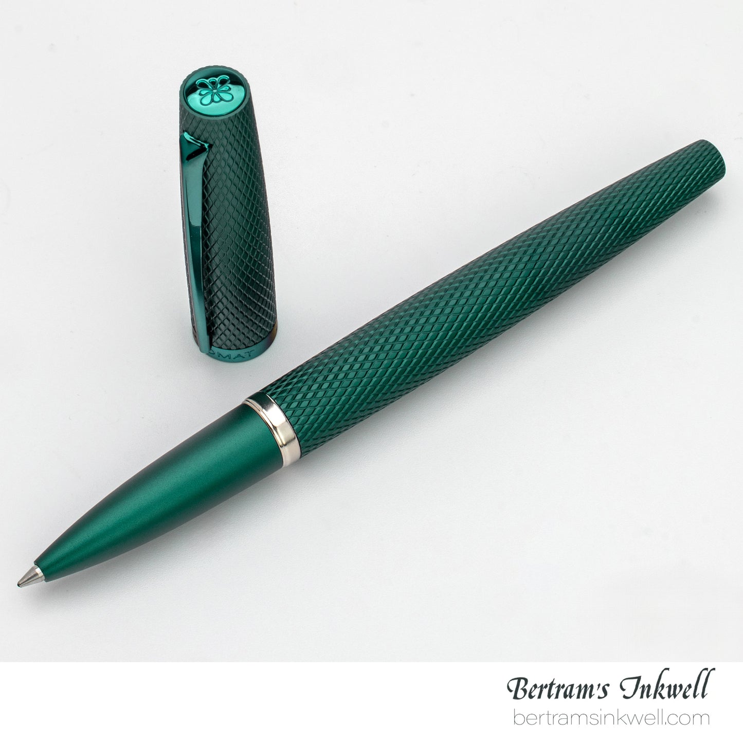 Diplomat Viper Green Guilloche Rollerball