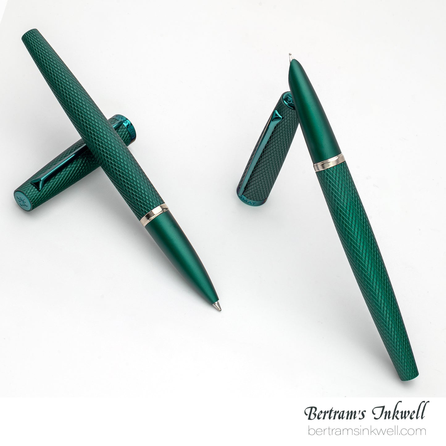 Diplomat Viper Green Guilloche Rollerball
