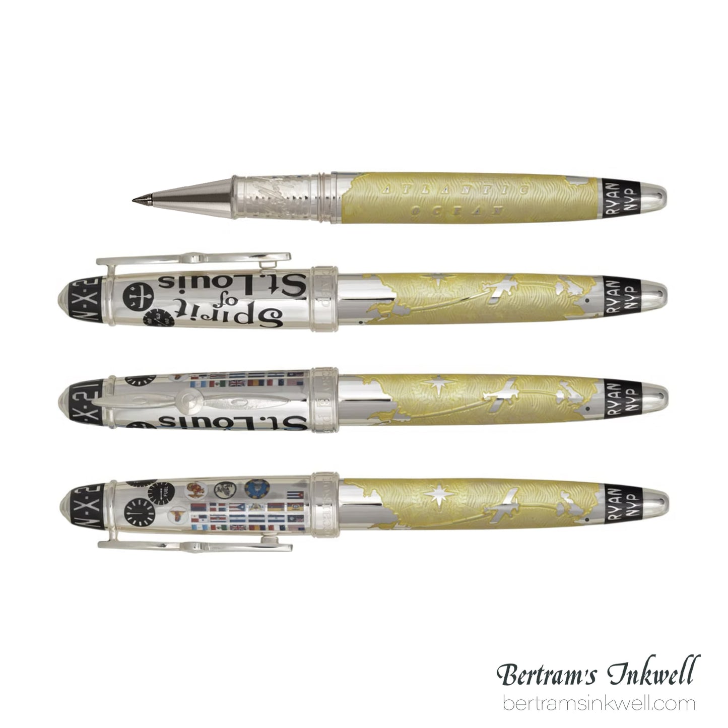 David Oscarson Spirit of St. Louis Rollerball - Charles Lindbergh Sunburst