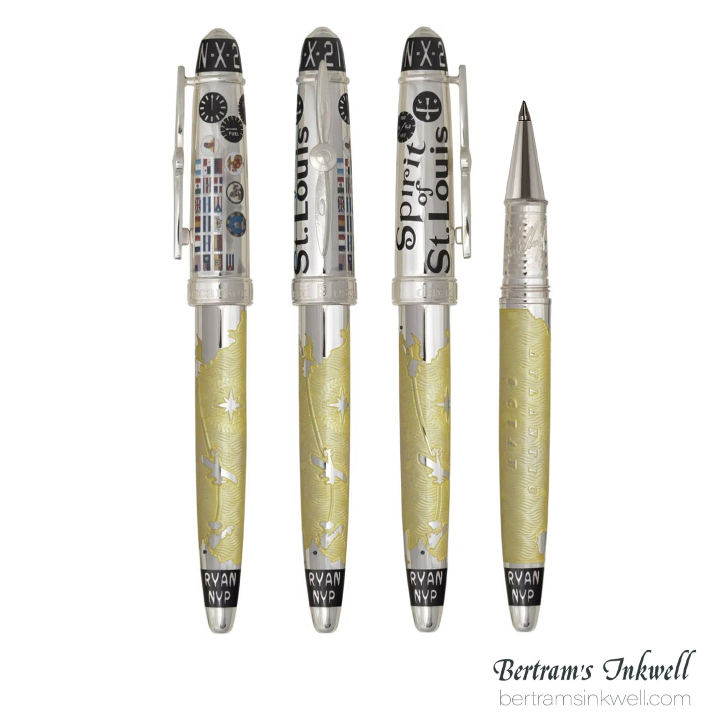 David Oscarson Spirit of St. Louis Rollerball - Charles Lindbergh Sunburst