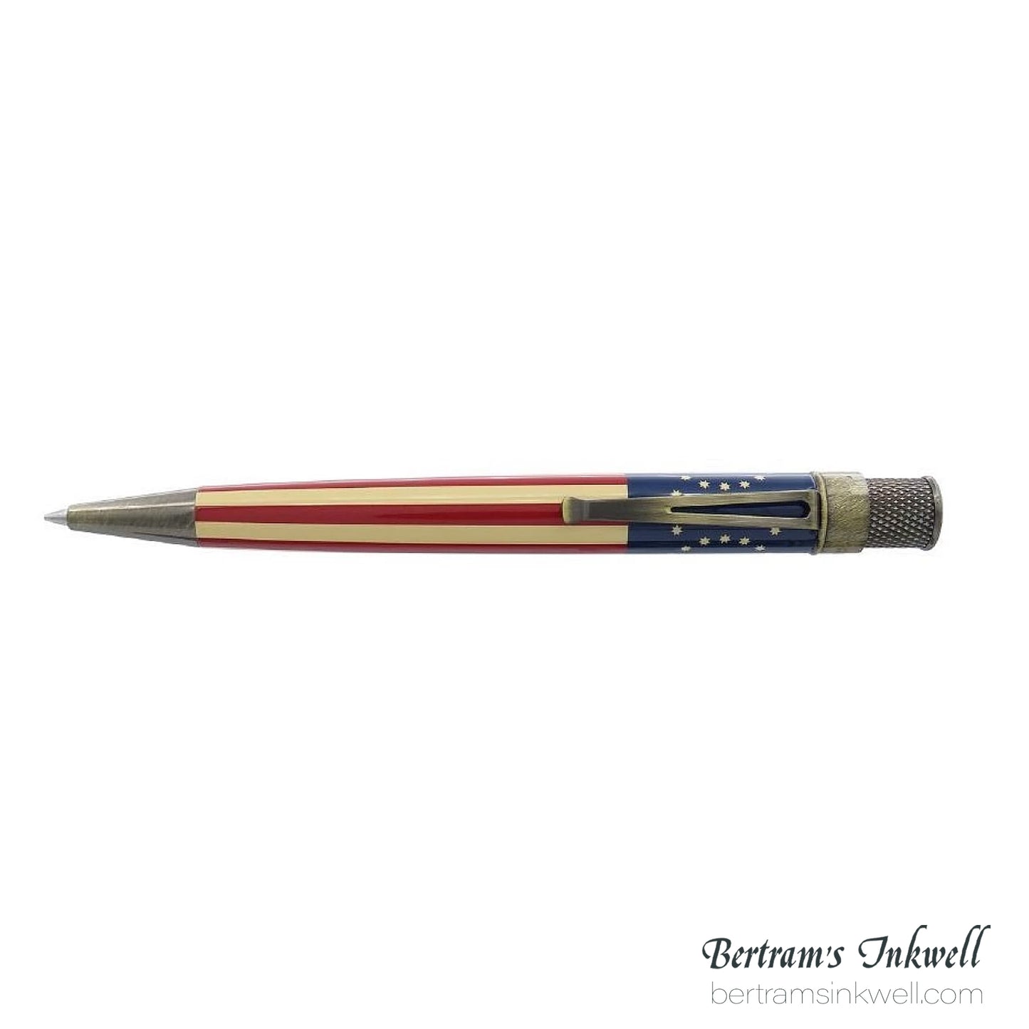 Retro 51 Tornado™ Vintage Metalsmith Bennington Flag Retractable Rollerball