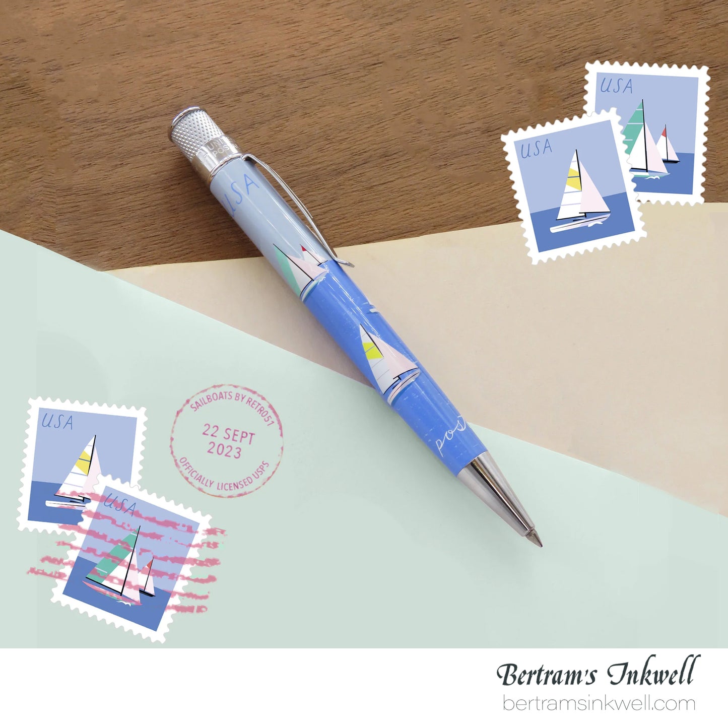 Retro 51 Tornado™ USPS® - Sailboats Stamp '23 Rollerball