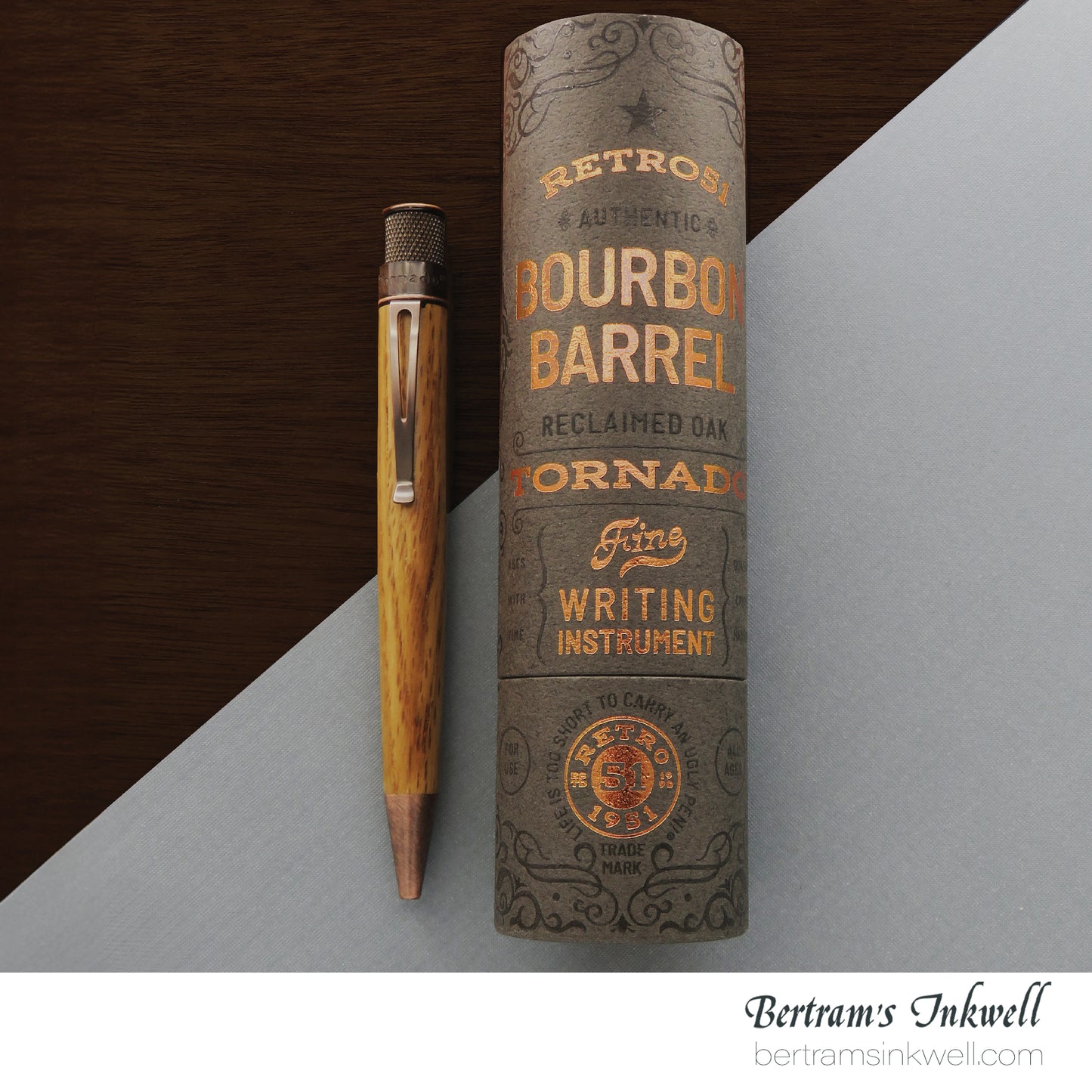 Retro 51 Tornado™ Woodworks - Bourbon Barrel Rollerball