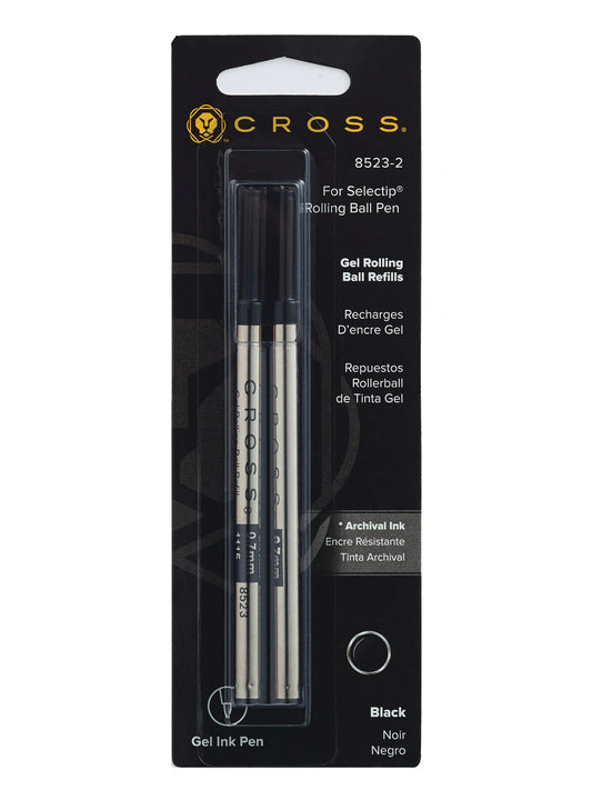Cross Selectip® Gel Rollerball Refills Black 2 Pack