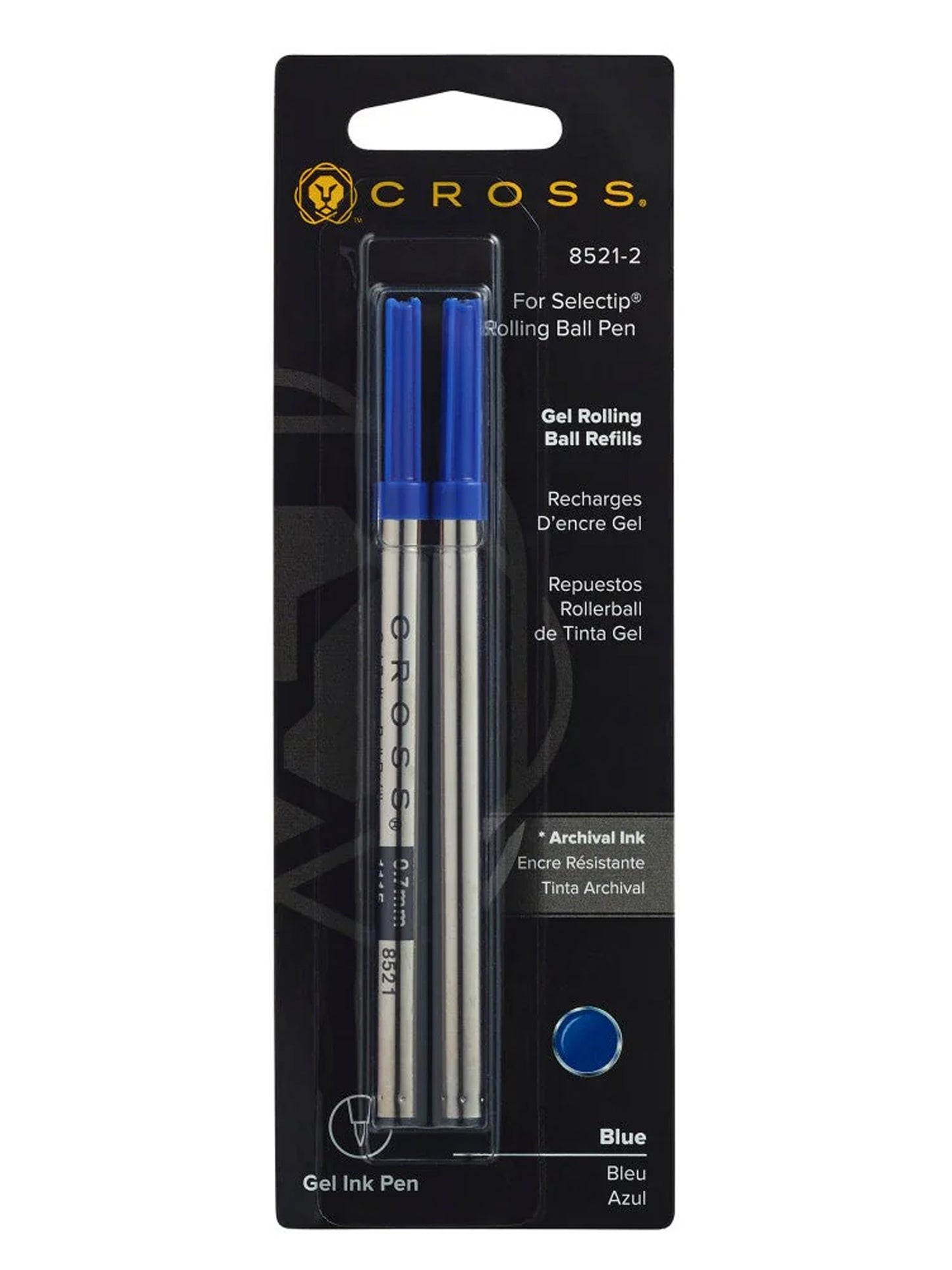 Cross Selectip® Gel Rollerball Refills Blue 2 Pack