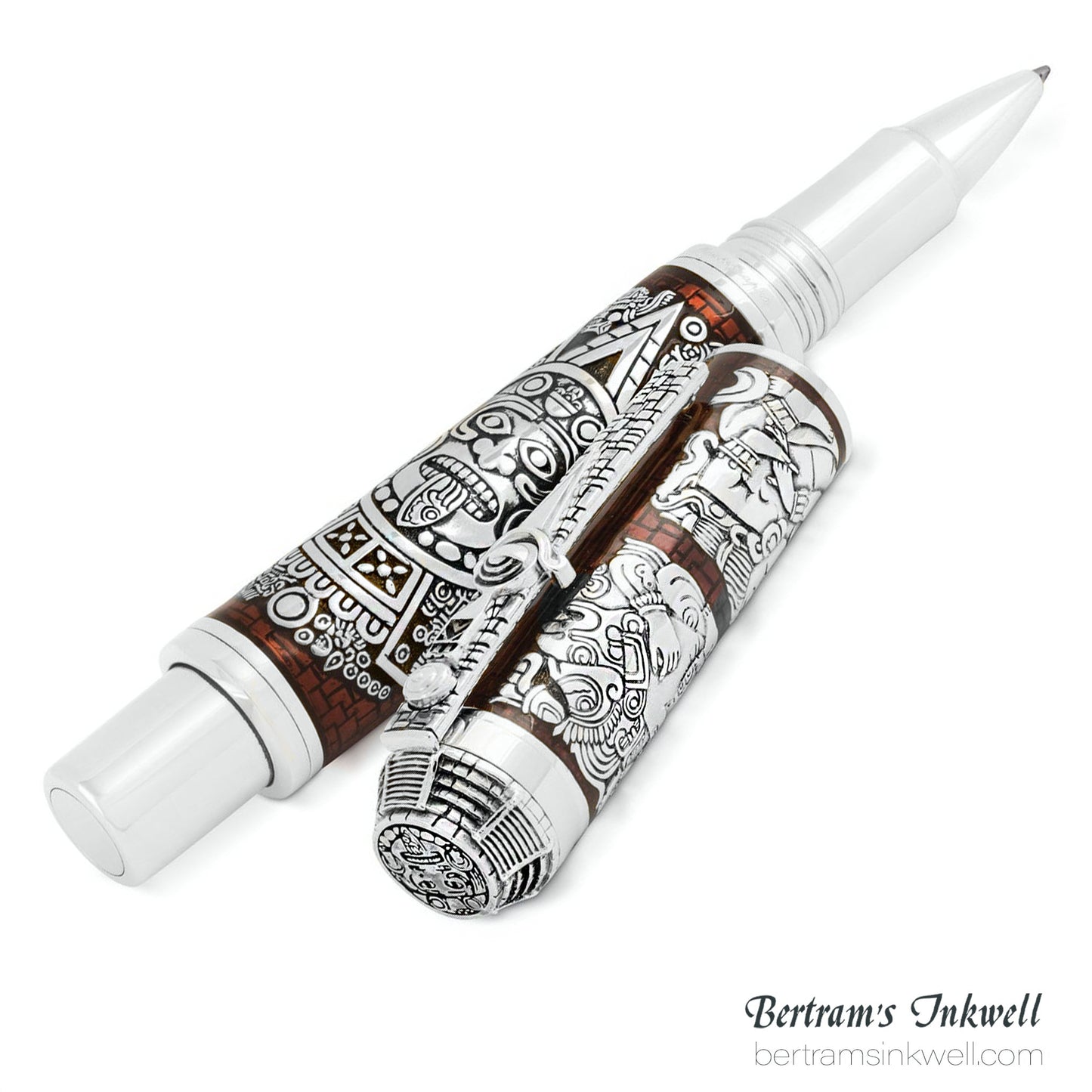 Montegrappa Ancient Mexican Civilizations Silver Limited Edition Rollerball ISCMNRSE, 2012