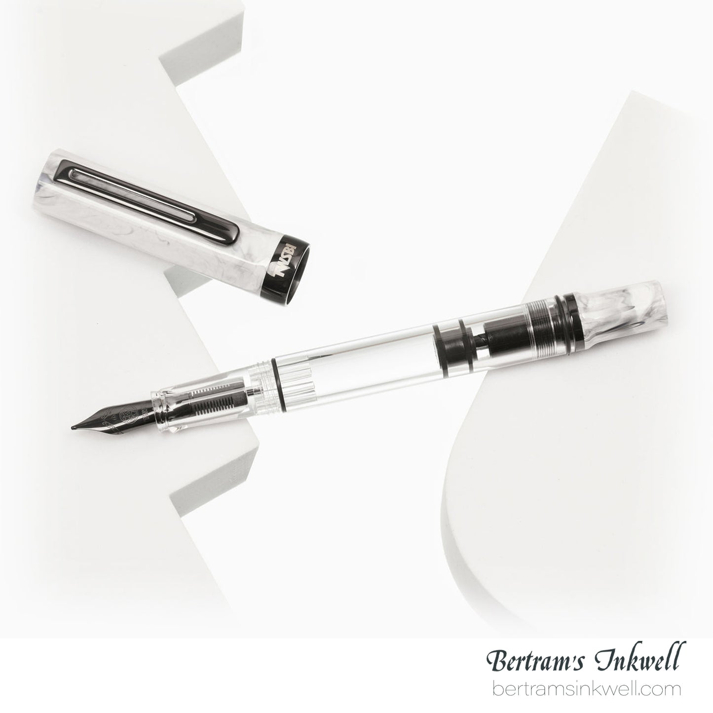 TWSBI Eco Carrara with Onyx Fountain Pen