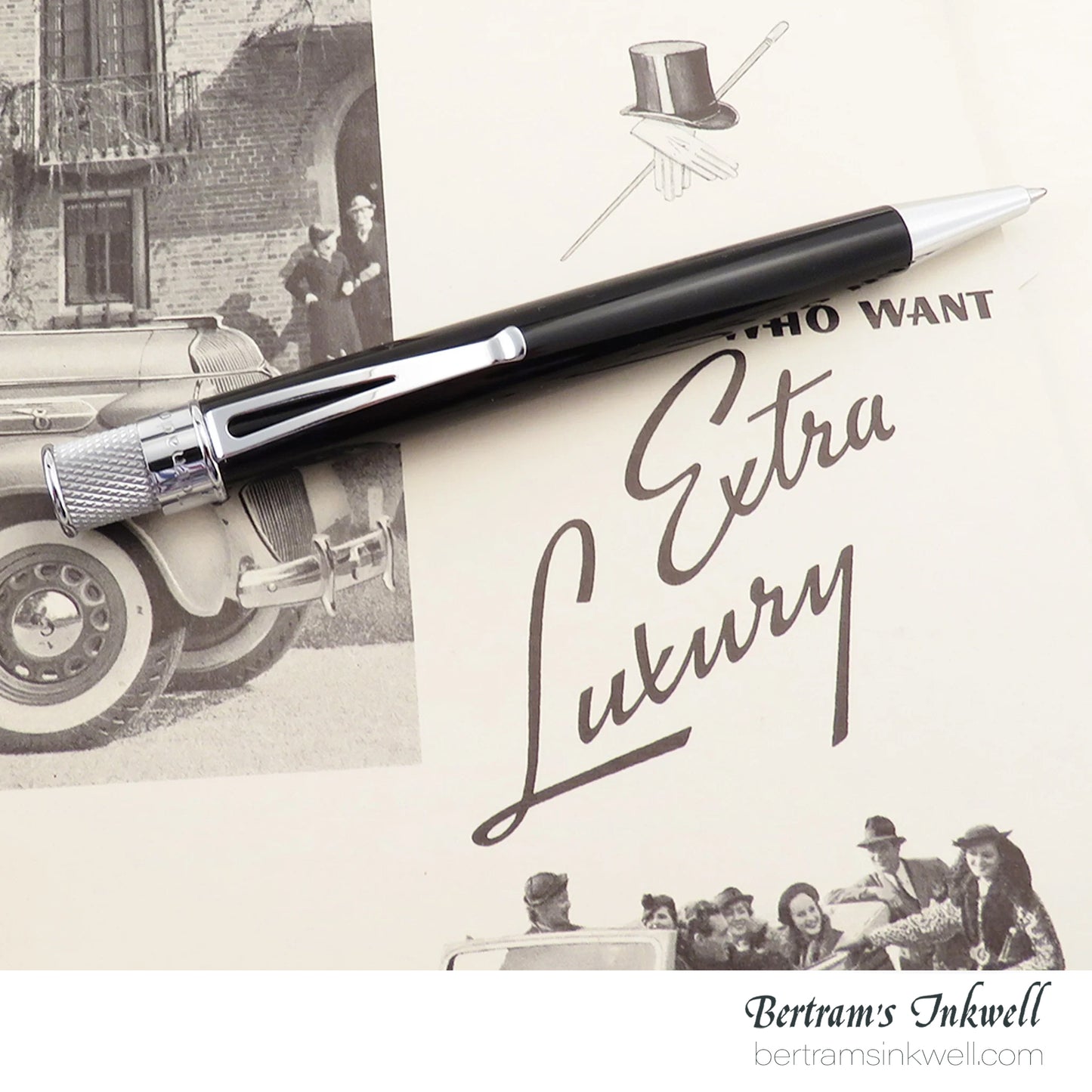 Retro 51 Tornado™ Classic Lacquer - Black Rollerball