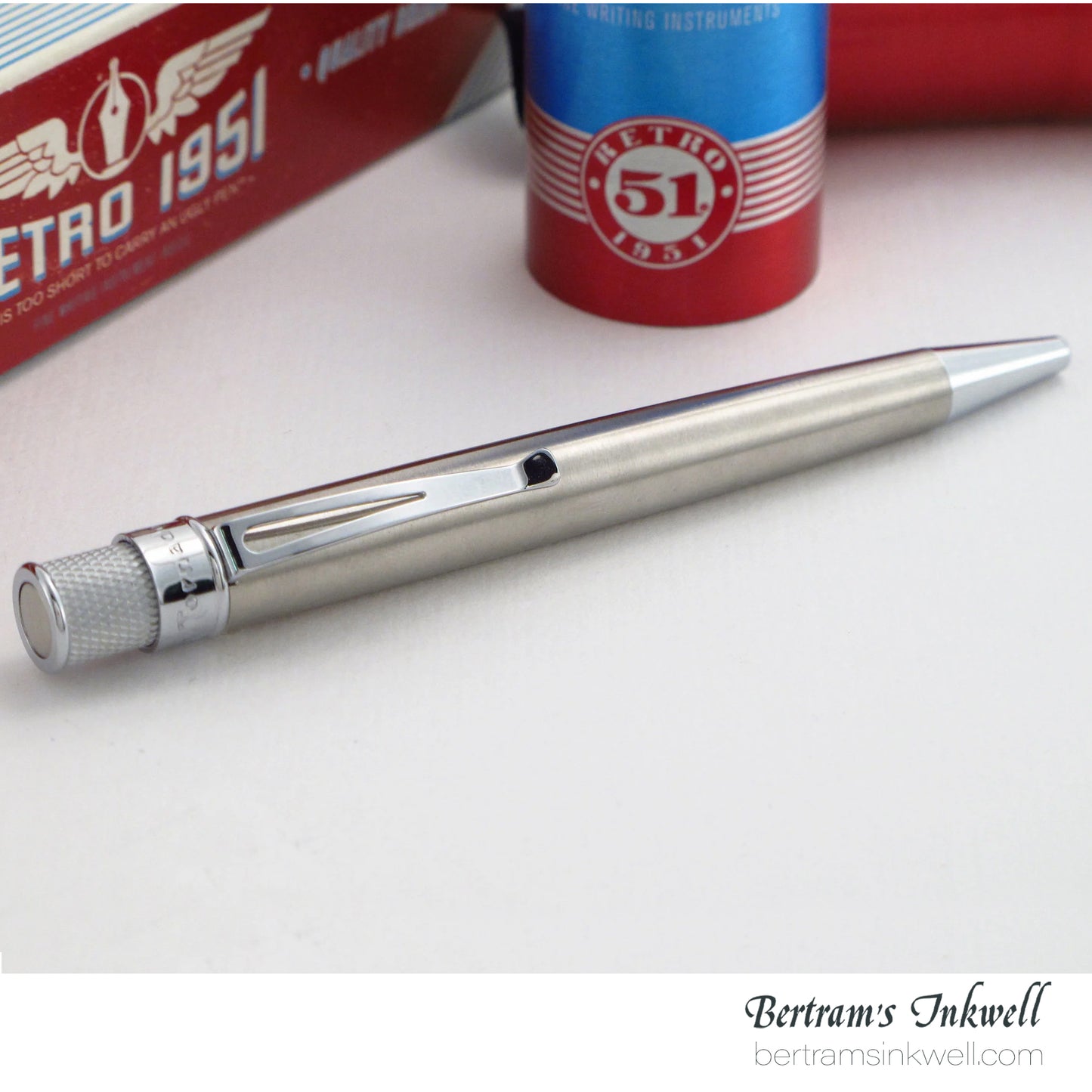 Retro 51 Tornado™ Classic Lacquer - Stainless Rollerball