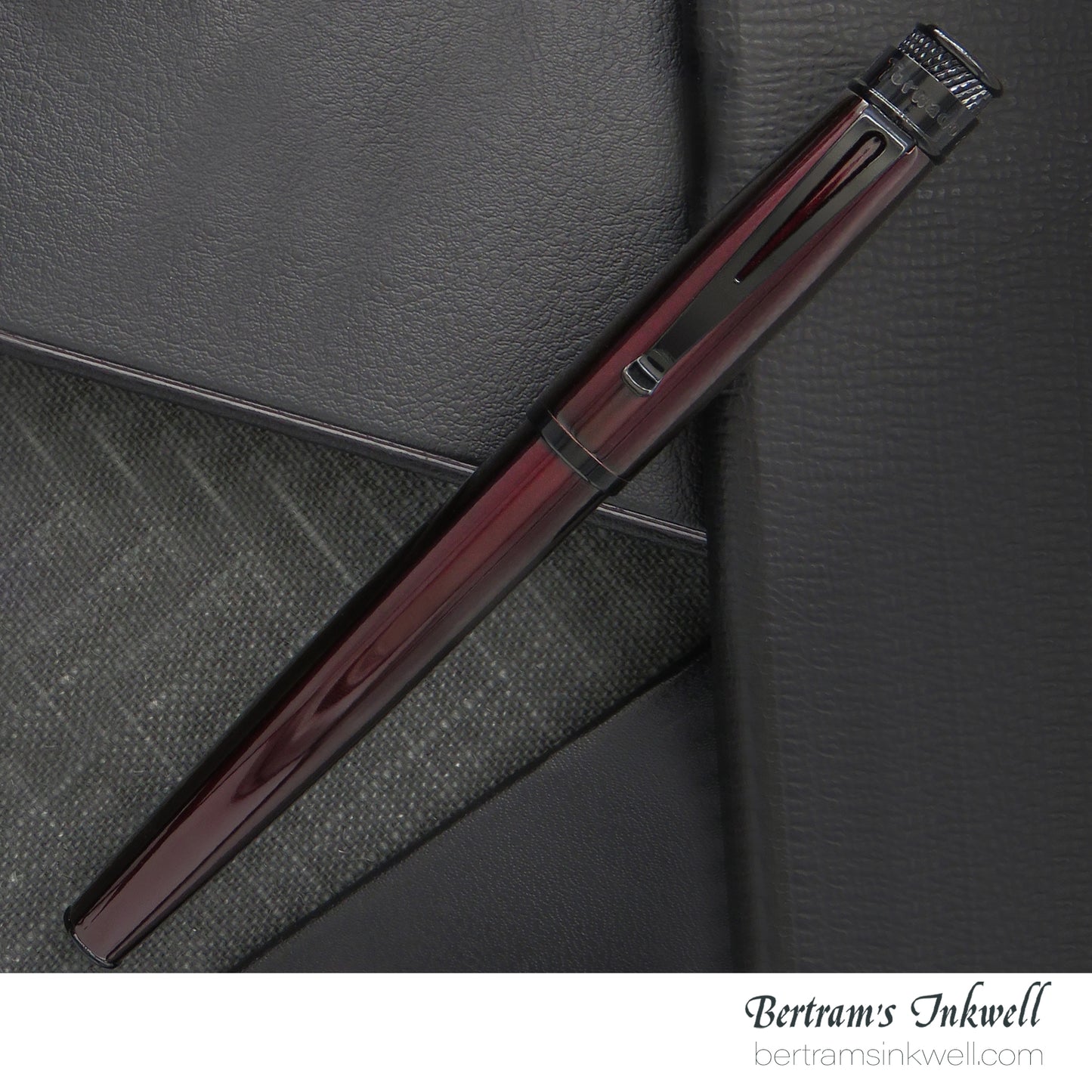 Retro 51 Tornado™ Stealth Lacquer - Black Cherry Fountain Pen