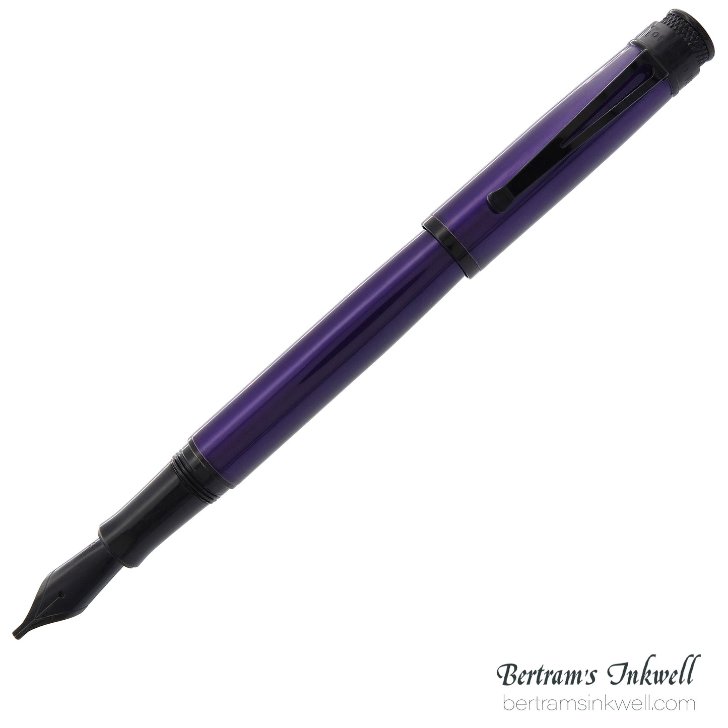 Retro 51 Tornado™ Stealth Lacquer - Midnight Purple Fountain Pen