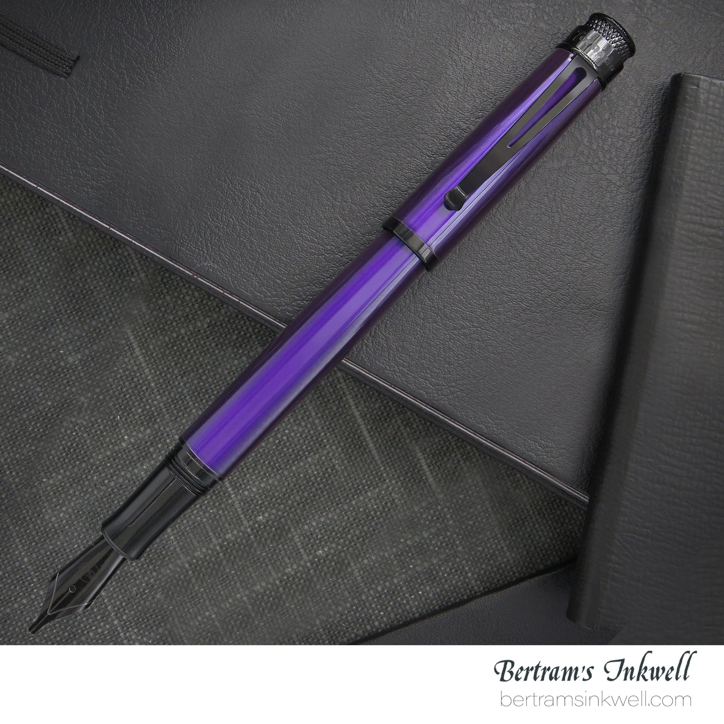 Retro 51 Tornado™ Stealth Lacquer - Midnight Purple Fountain Pen