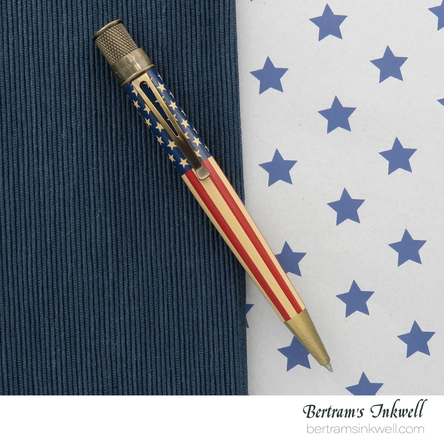 Retro 51 Tornado™ Vintage Metalsmith Bennington Flag Retractable Rollerball