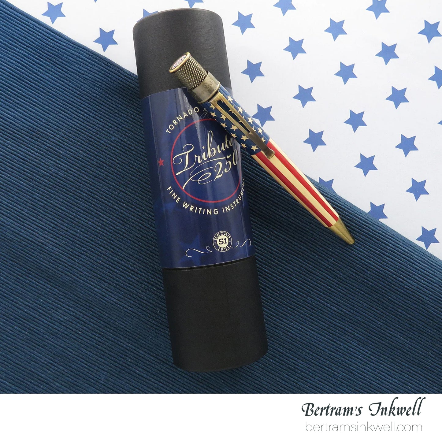 Retro 51 Tornado™ Vintage Metalsmith Bennington Flag Retractable Rollerball