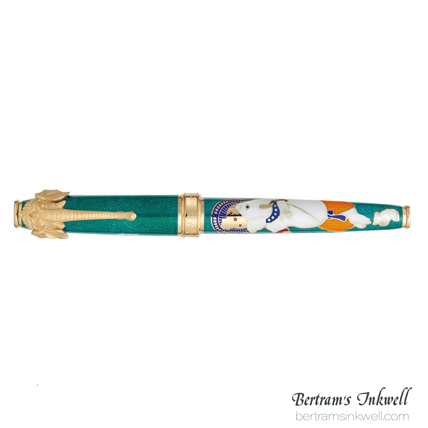 David Oscarson Lord Ganesha Teal Fountain Pen