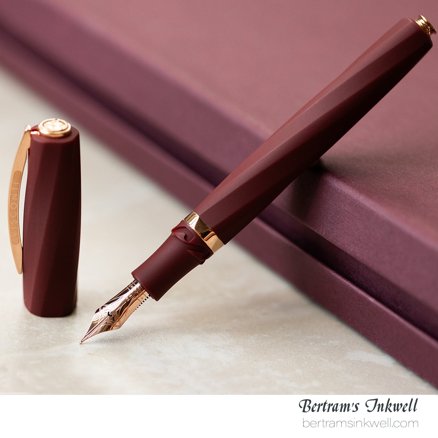 Visconti Divina Matte Bordeaux Oversize Fountain Pen