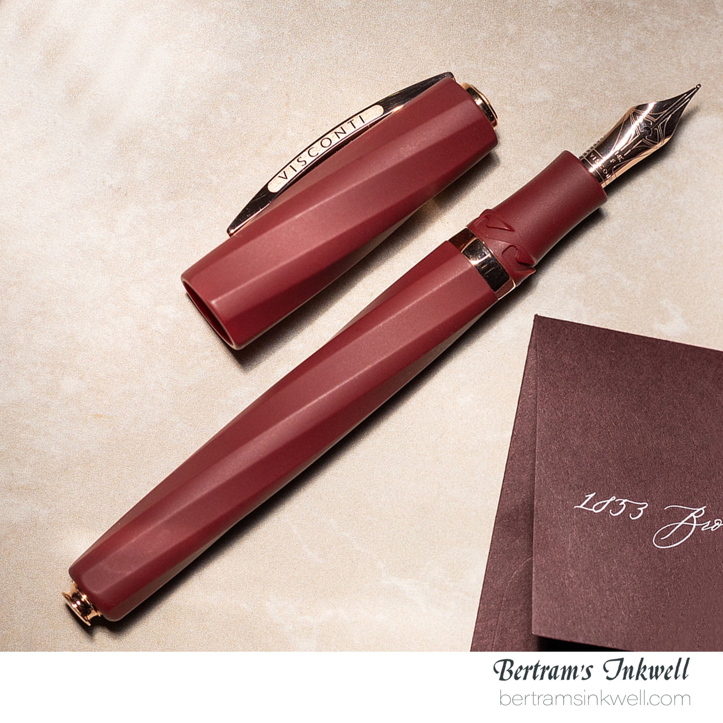 Visconti Divina Matte Bordeaux Oversize Fountain Pen