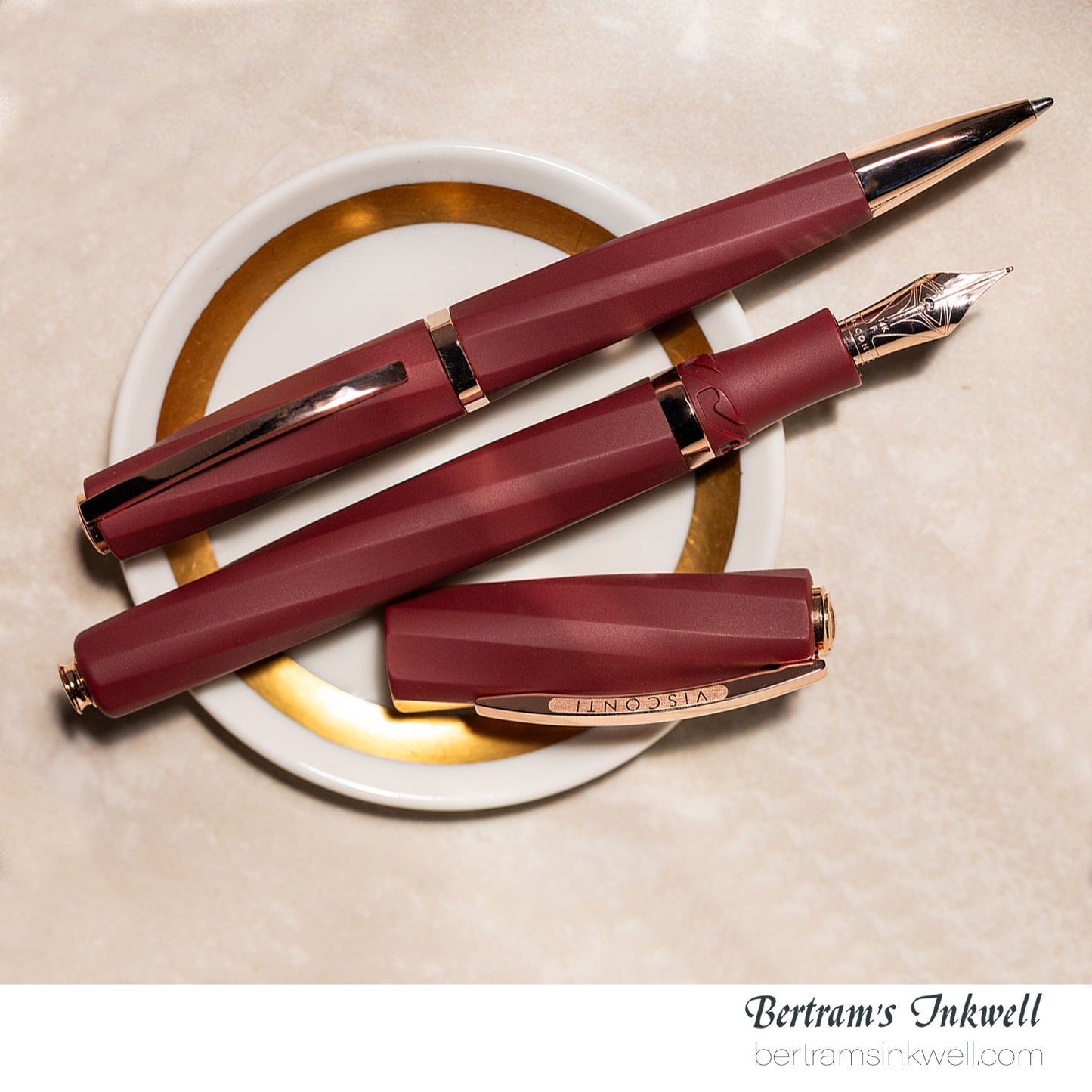 Visconti Divina Matte Bordeaux Oversize Fountain Pen