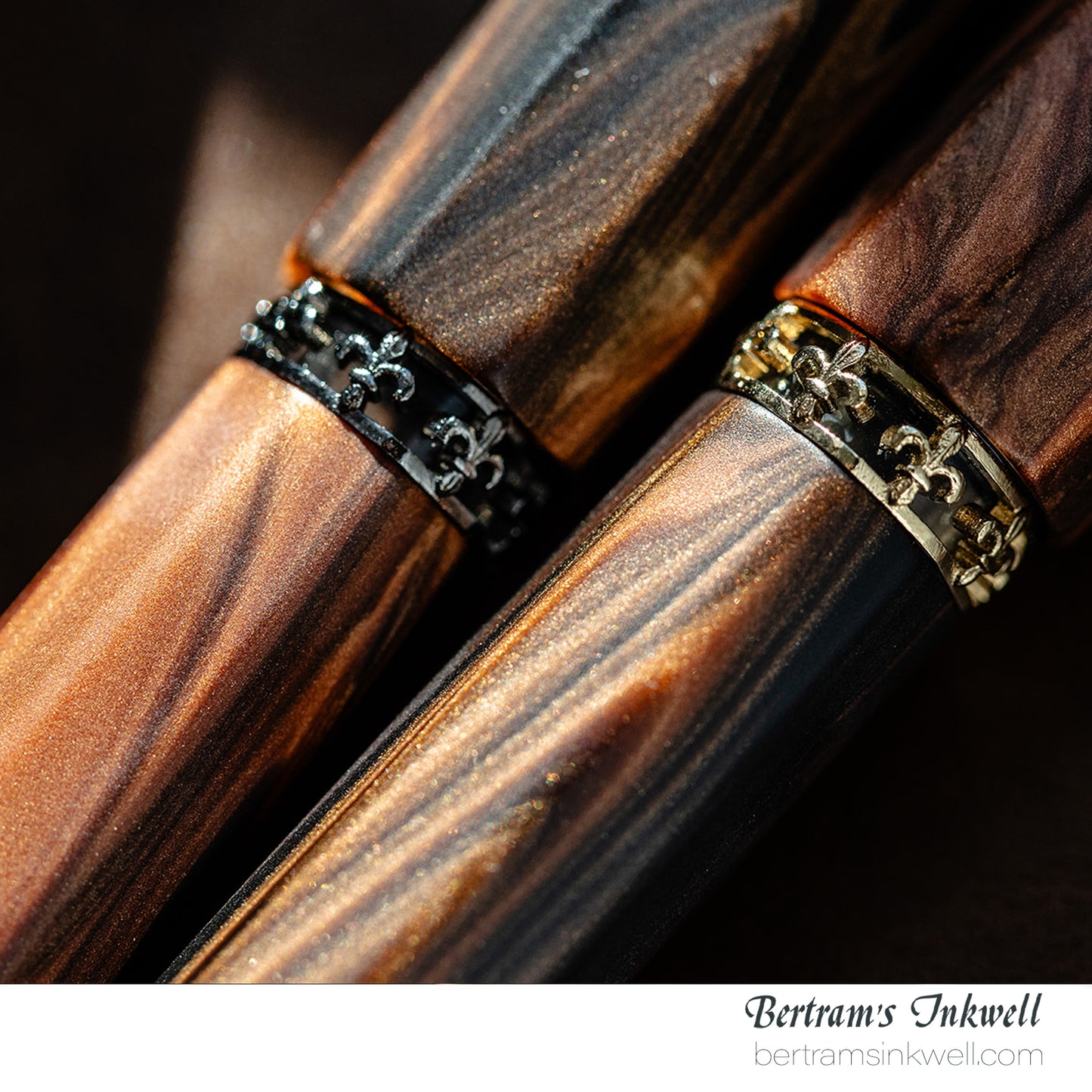 Visconti Medici Briarwood Gold Trim Oversize Rollerball