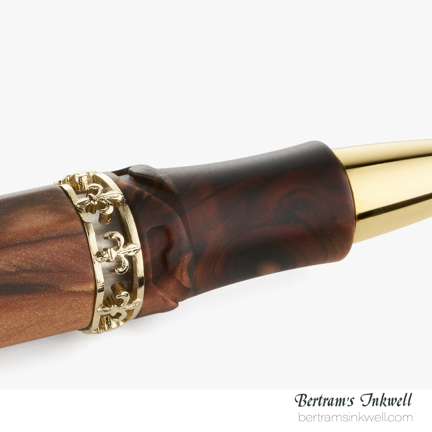 Visconti Medici Briarwood Gold Trim Oversize Rollerball