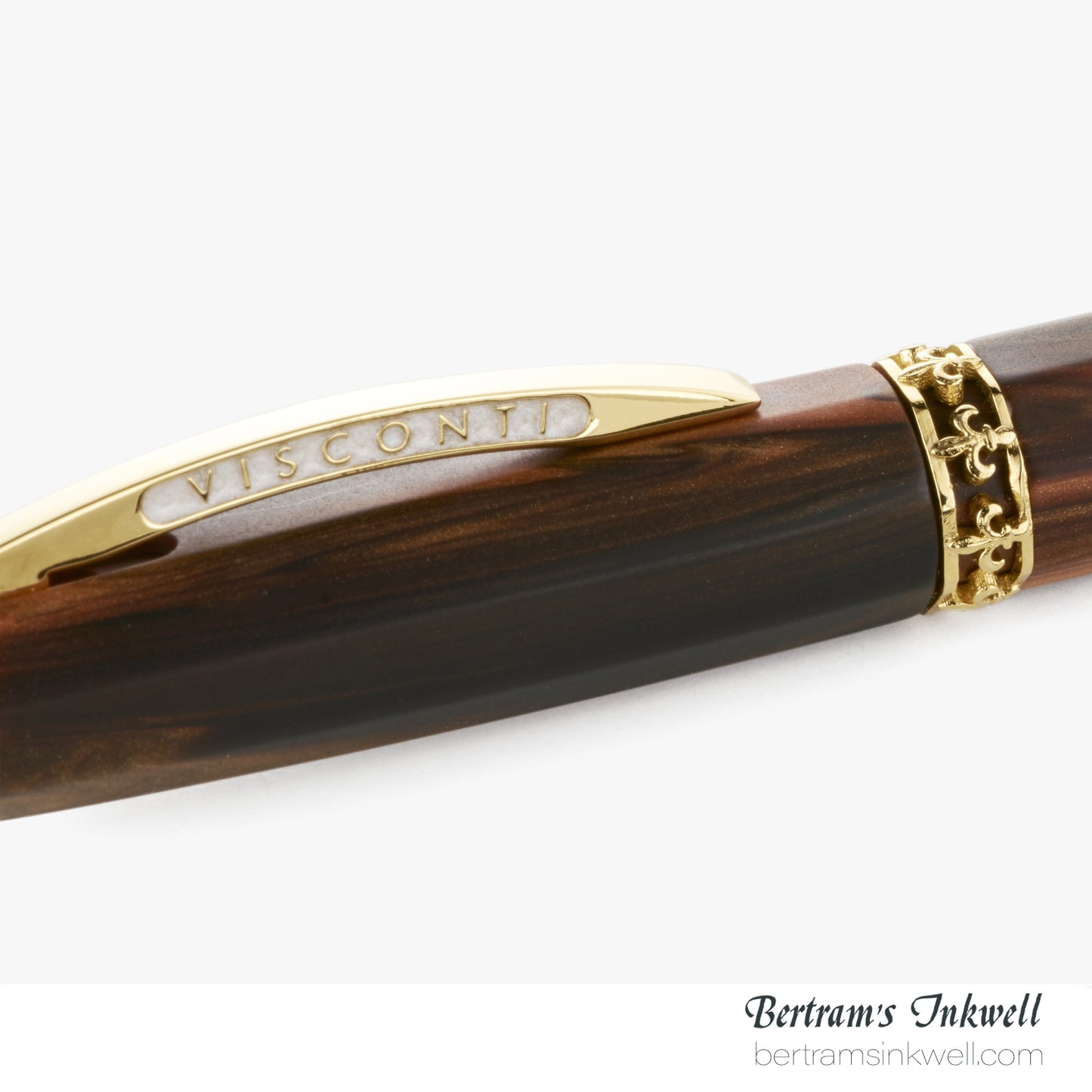 Visconti Medici Briarwood Gold Trim Oversize Rollerball