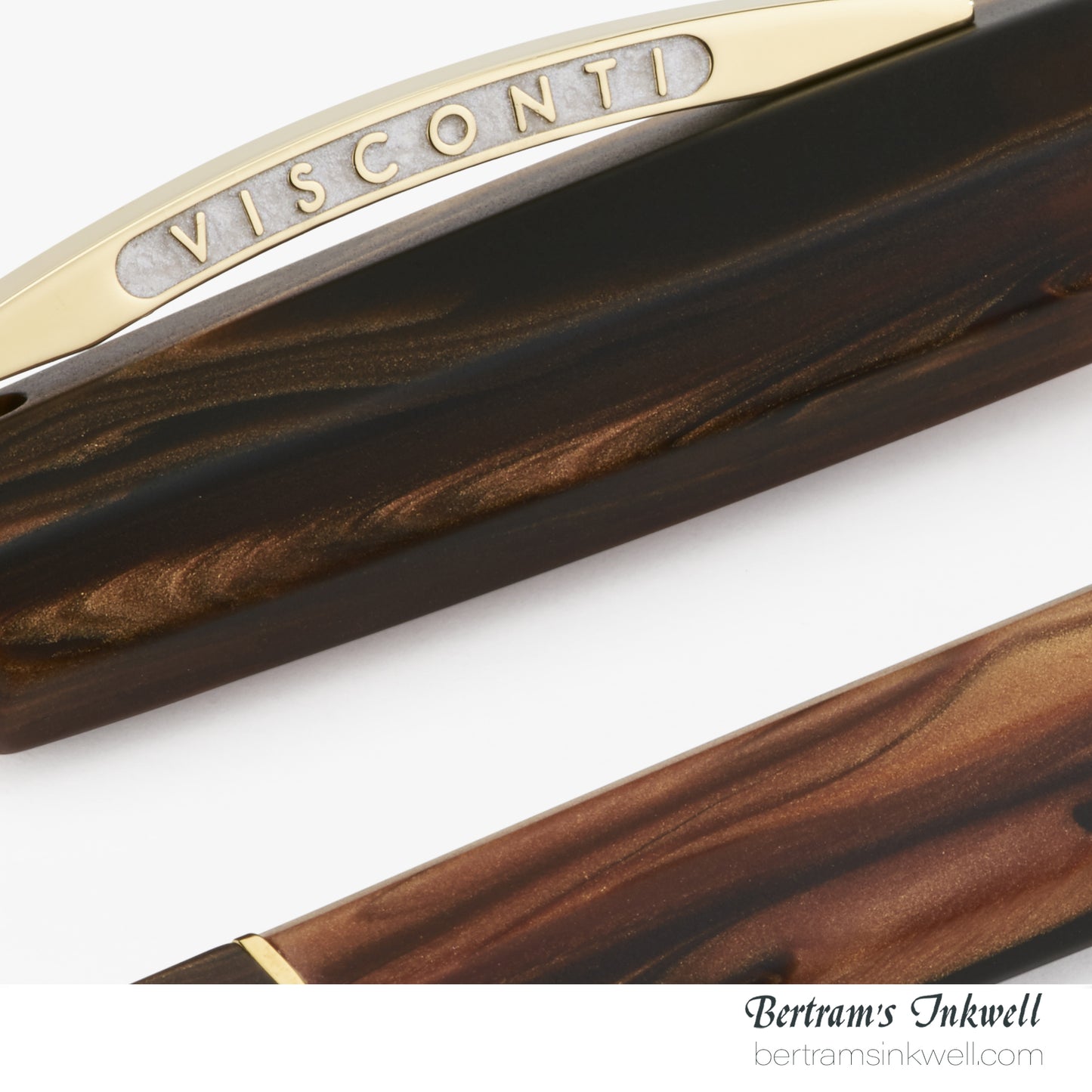 Visconti Medici Briarwood Gold Trim Oversize Rollerball