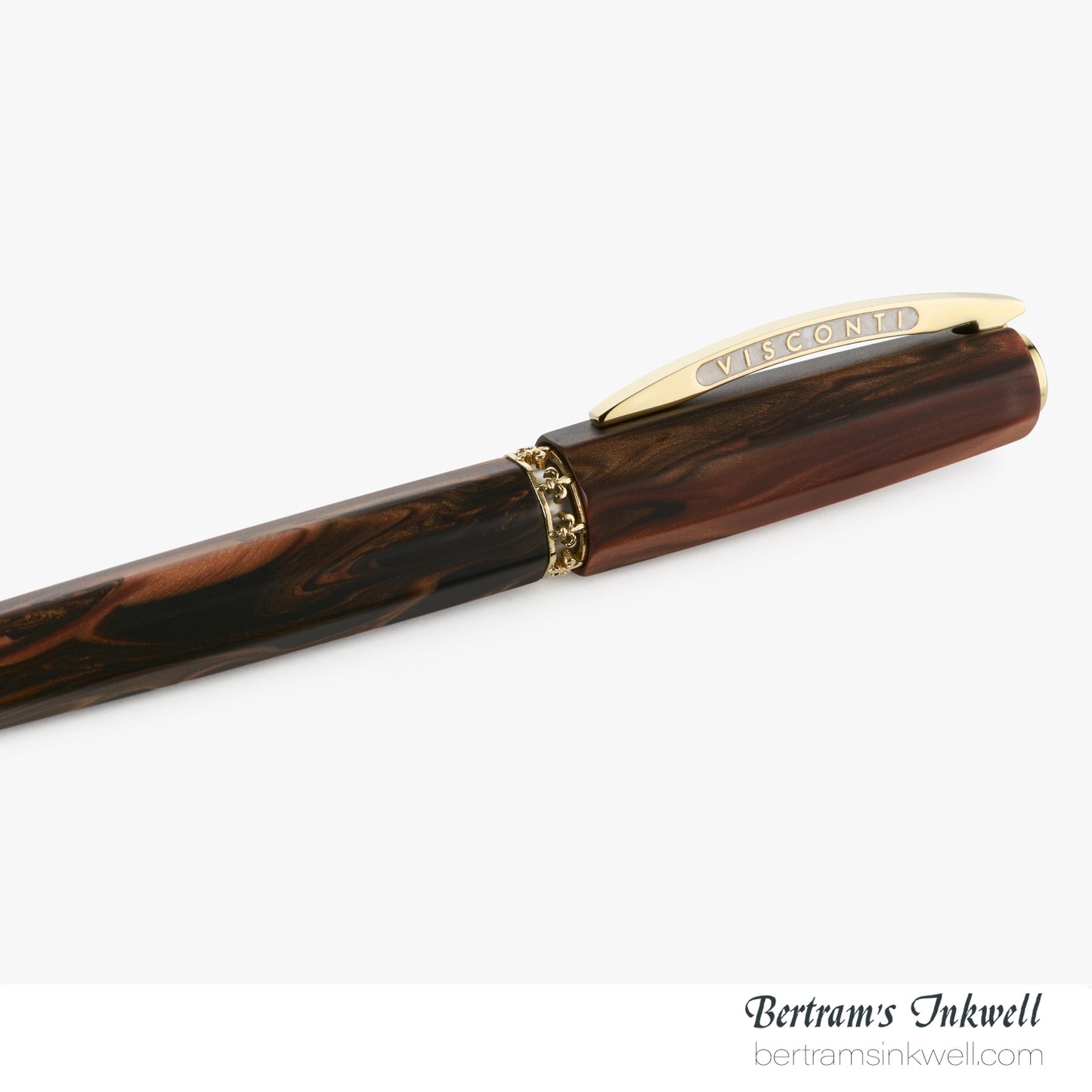 Visconti Medici Briarwood Gold Trim Oversize Rollerball