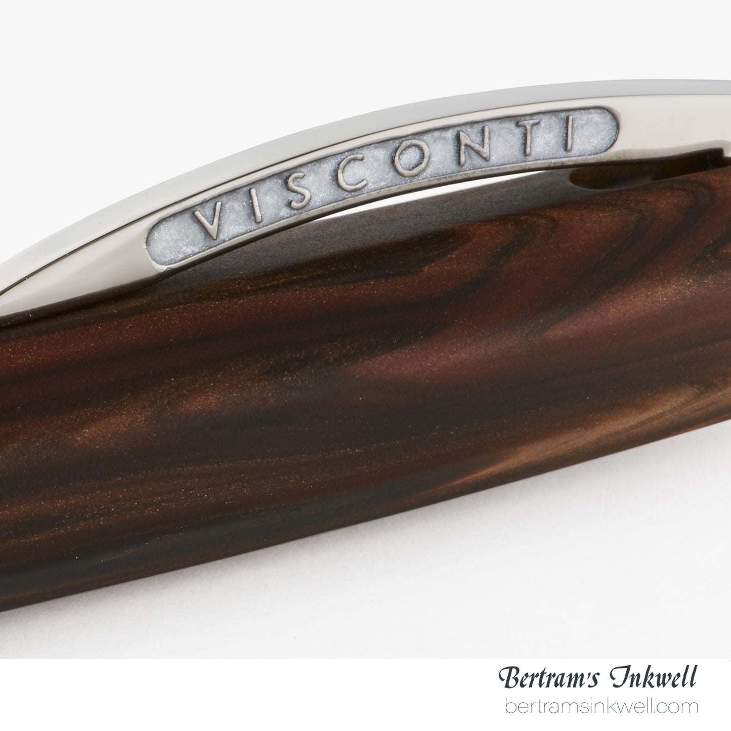 Visconti Medici Briarwood Ruthenium Trim Oversize Fountain Pen