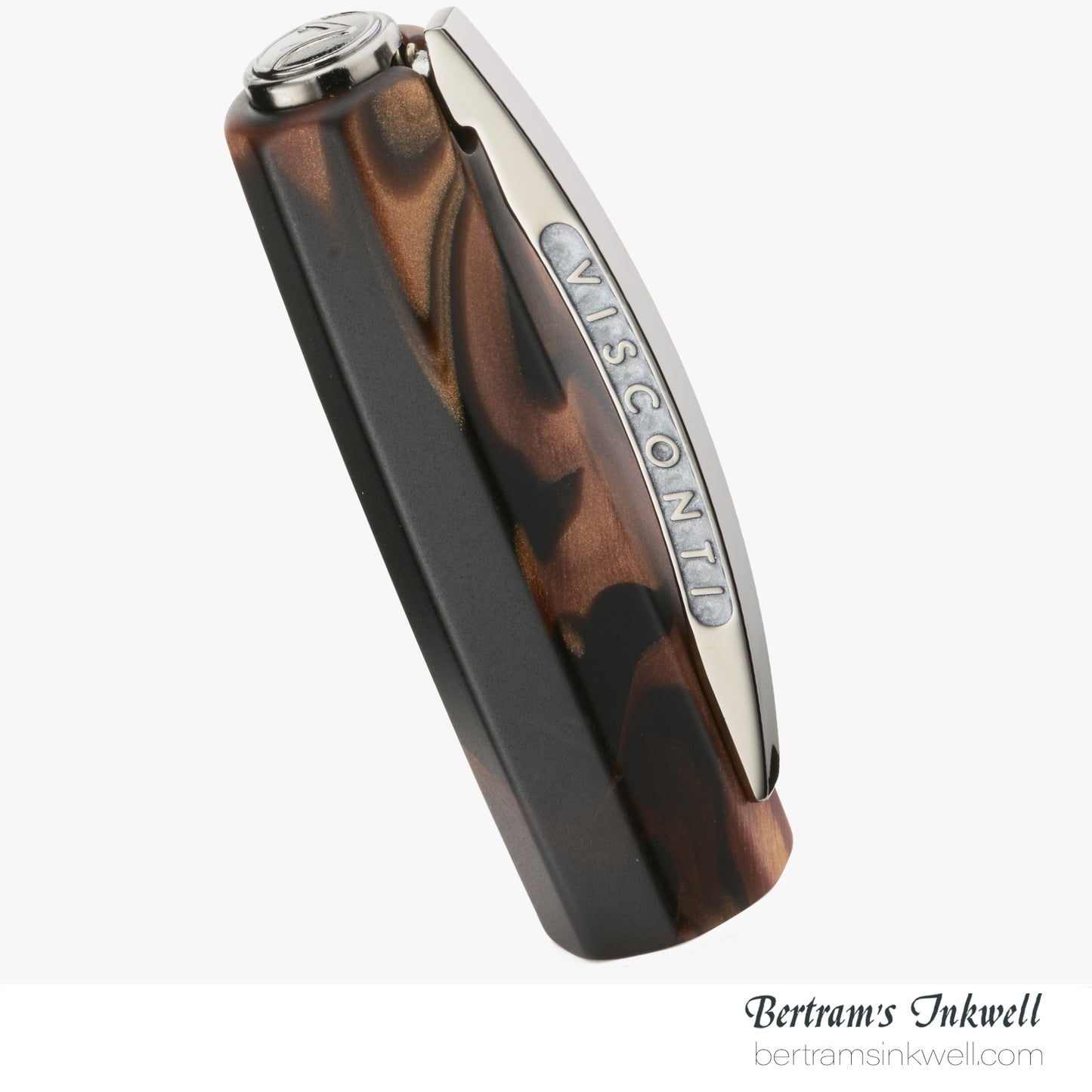 Visconti Medici Briarwood Ruthenium Trim Oversize Fountain Pen