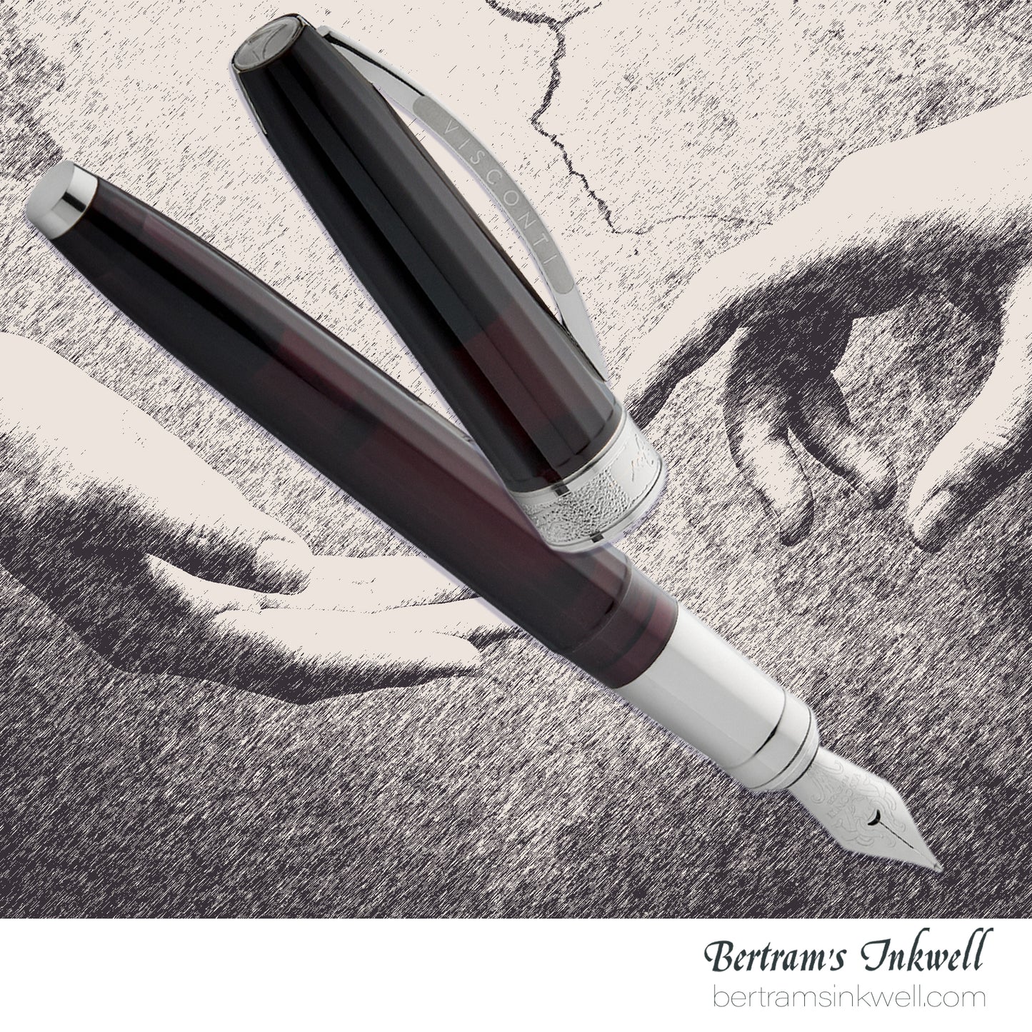 Visconti Michelangelo Translucent Black Fountain Pen