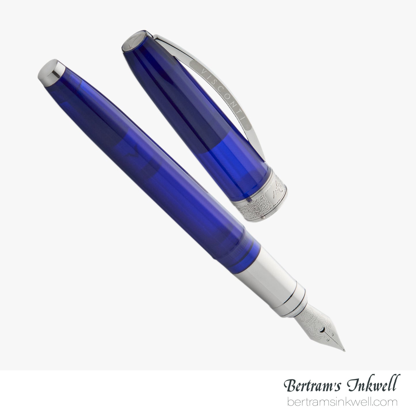 Visconti Michelangelo Translucent Blue Fountain Pen