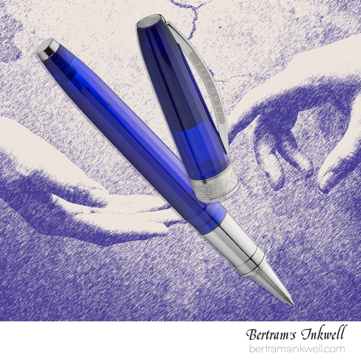Visconti Michelangelo Translucent Blue Rollerball