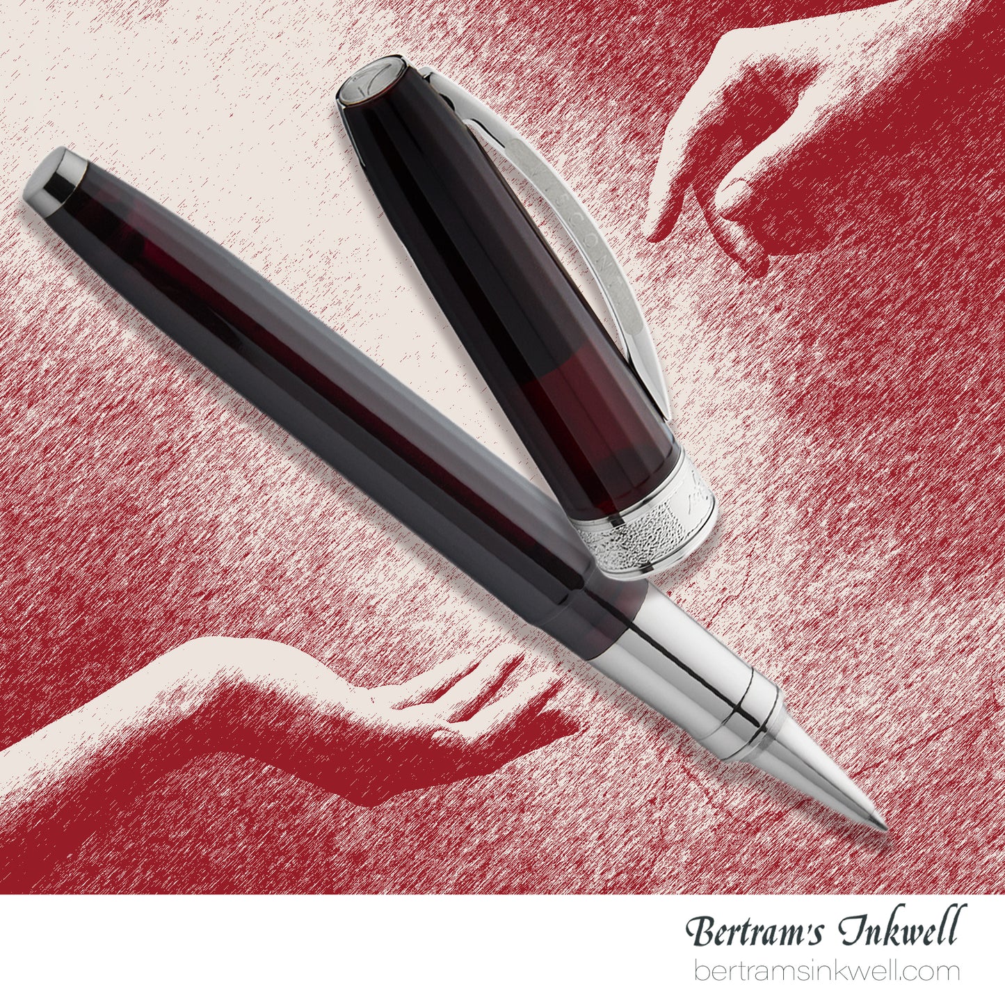 Visconti Michelangelo Translucent Red Rollerball
