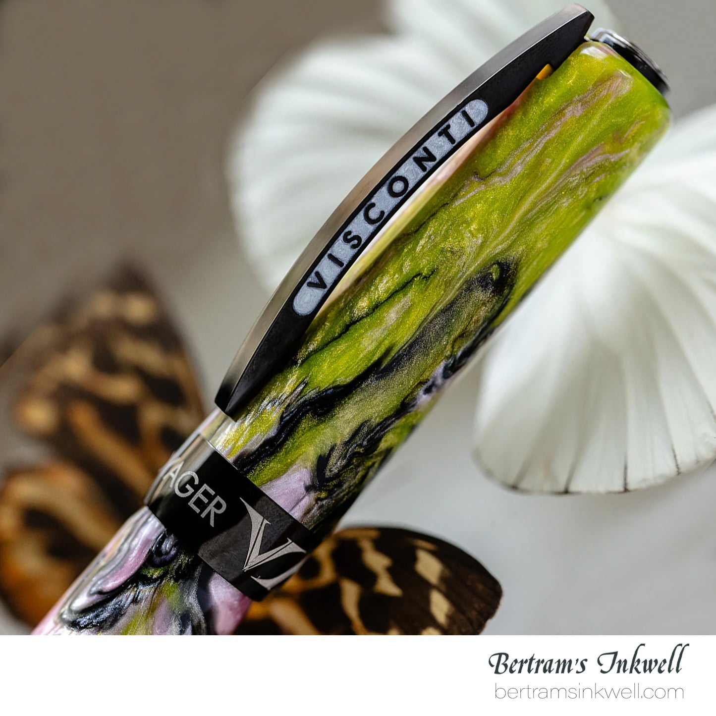 Visconti Voyager Mariposa Malachite Limited Edition Rollerball (US Exclusive)