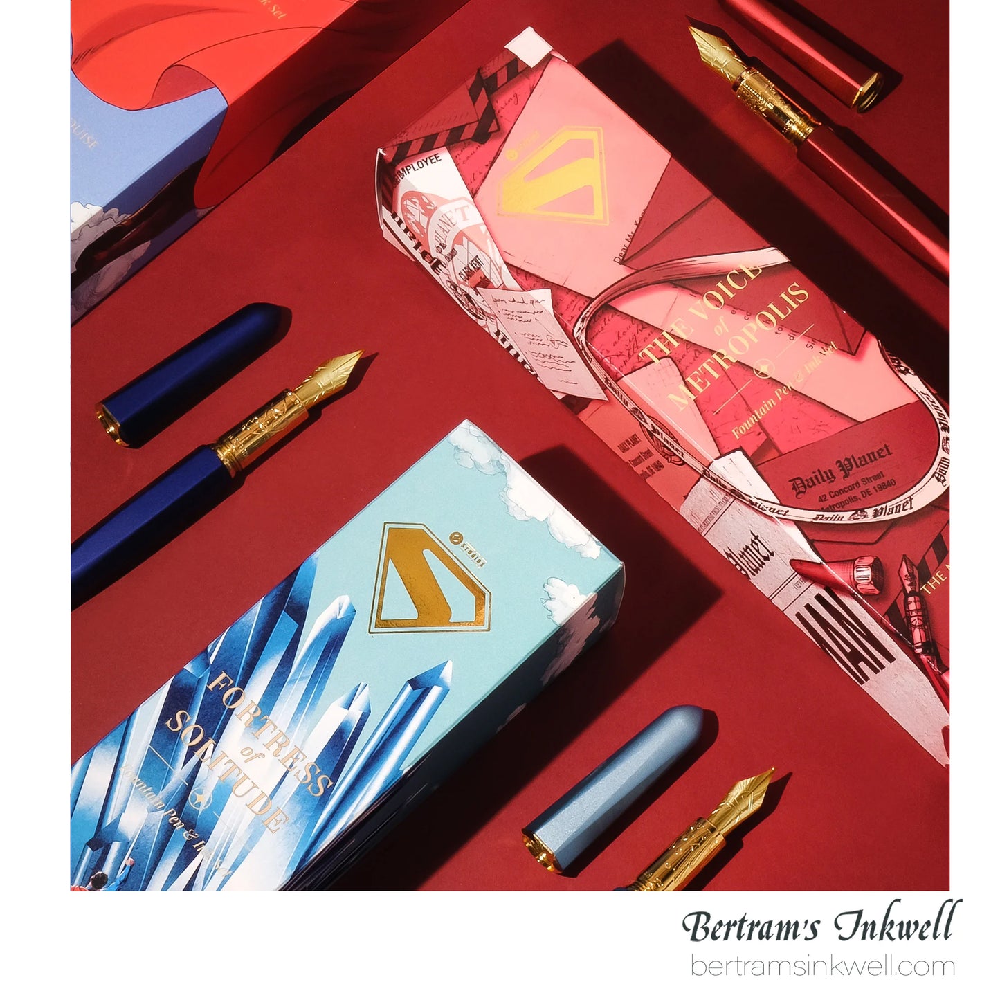 Ferris Wheel Press x Warner Bros Superman "A View from Above" Fountain Pen Set