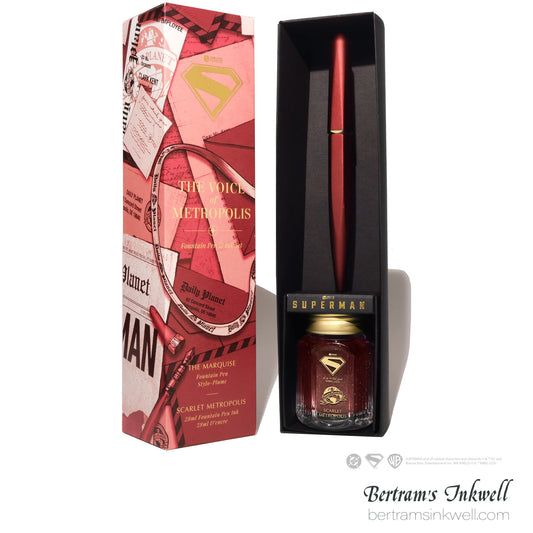 Ferris Wheel Press x Warner Bros Superman "The Voice of Metropolis" Fountain Pen Set