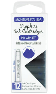 Monteverde Ink Cartridges Sapphire