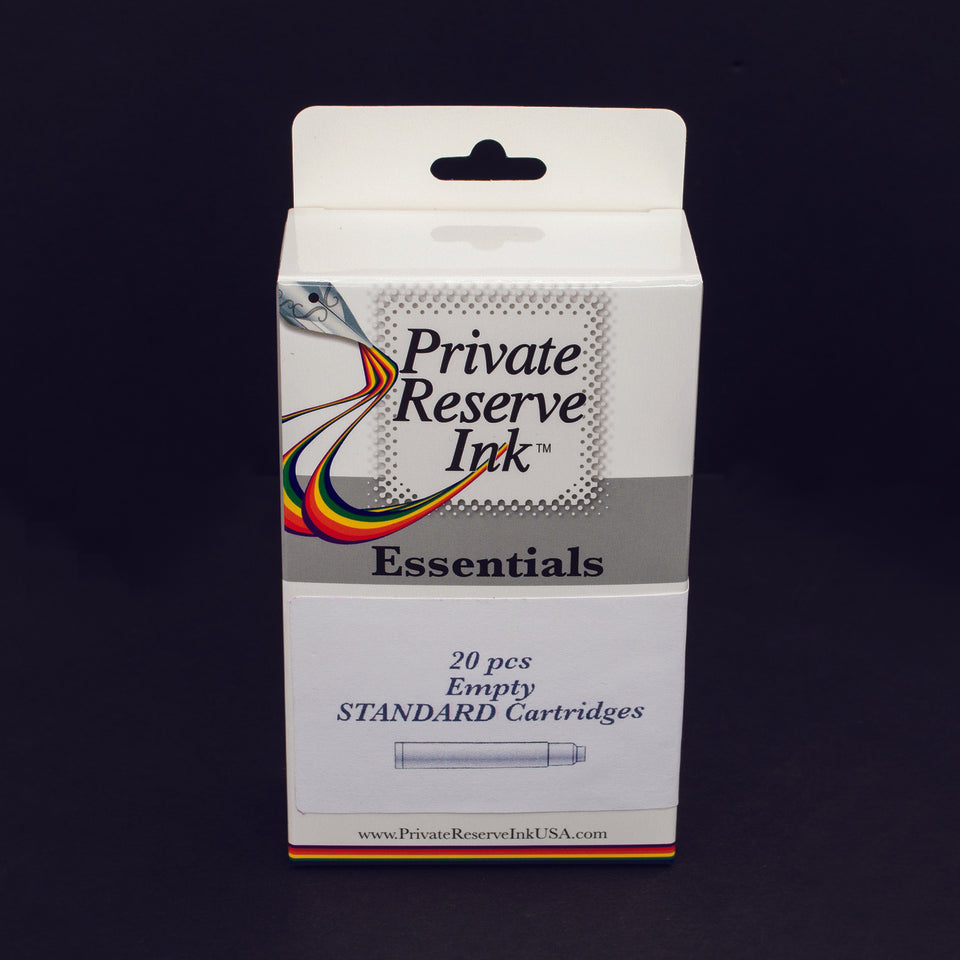 Private Reserve Ink Essentials Empty Standard International Cartridges 20 Pieces