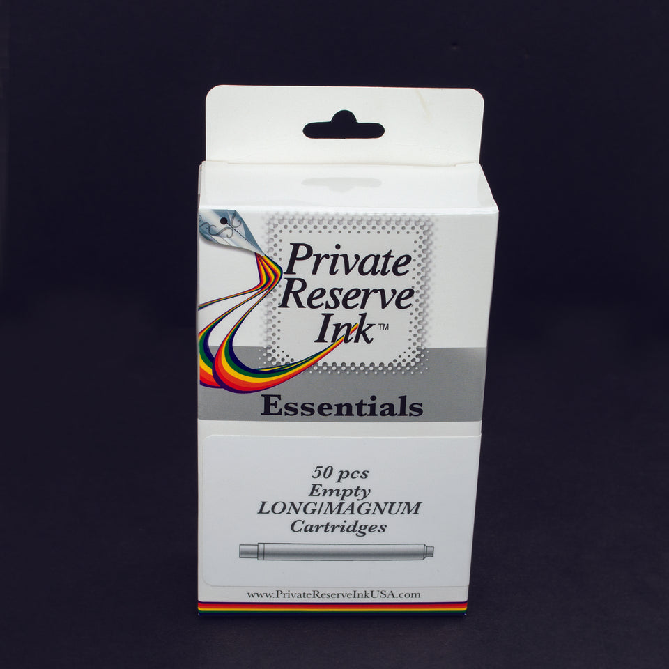 Private Reserve Ink Essentials Empty Long Magnum Cartridges 50 Pieces
