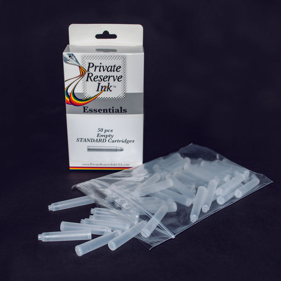 Private Reserve Ink Essentials Empty Standard International Cartridges 50 Pieces