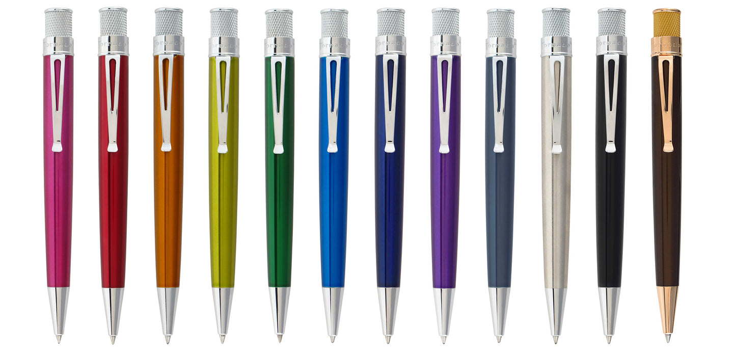 Retro 51 Tornado Classic Lacquers Peacock Retractable Rollerball